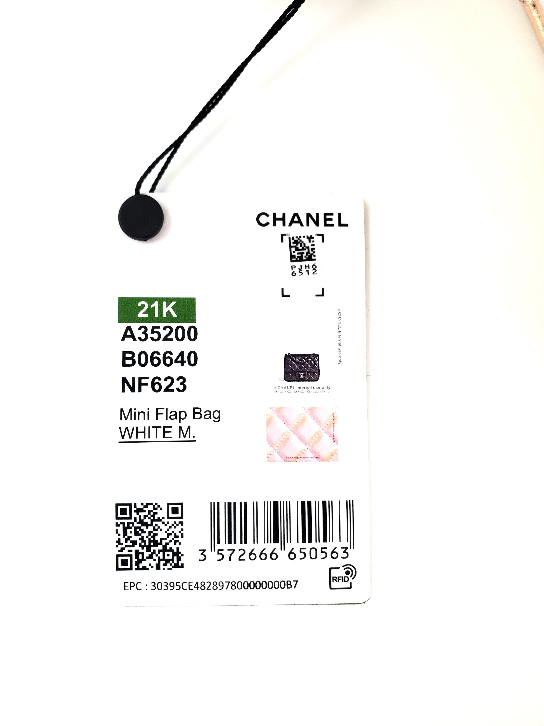 New CHANEL Square Mini 2021 Iridescent Pink Calfskin Leather Bag