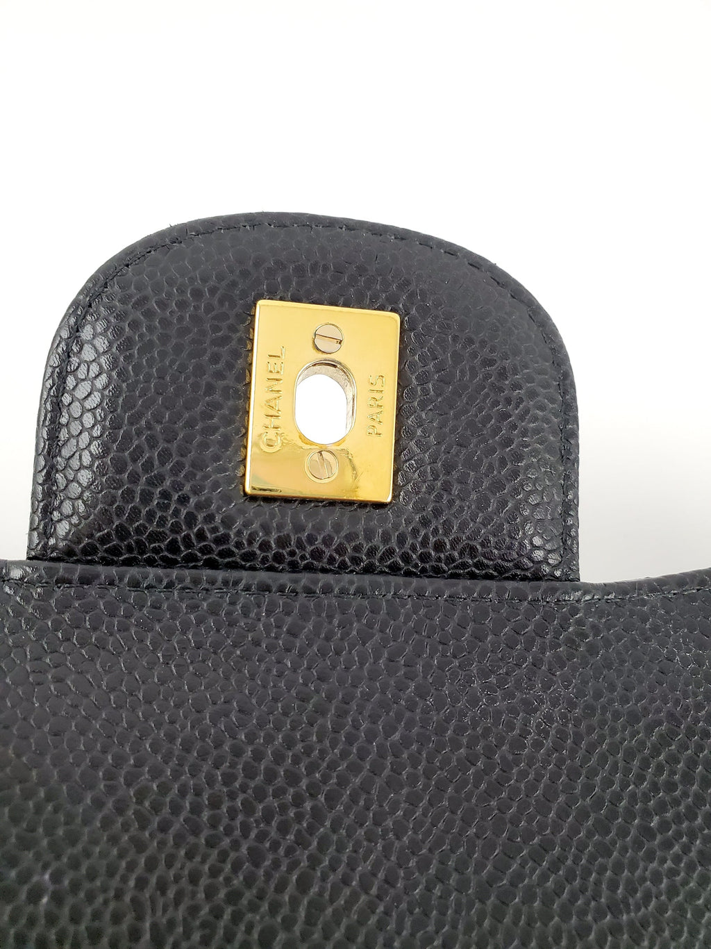CHANEL Black Caviar Jumbo Classic Double Flap Bag