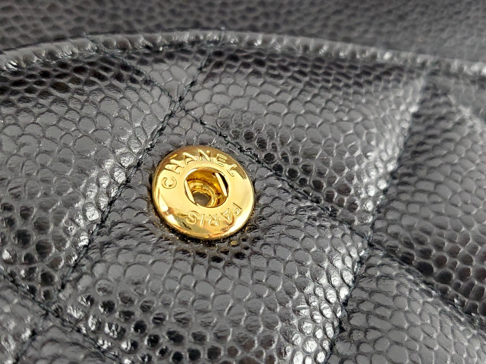CHANEL Black Caviar Jumbo Classic Double Flap Bag