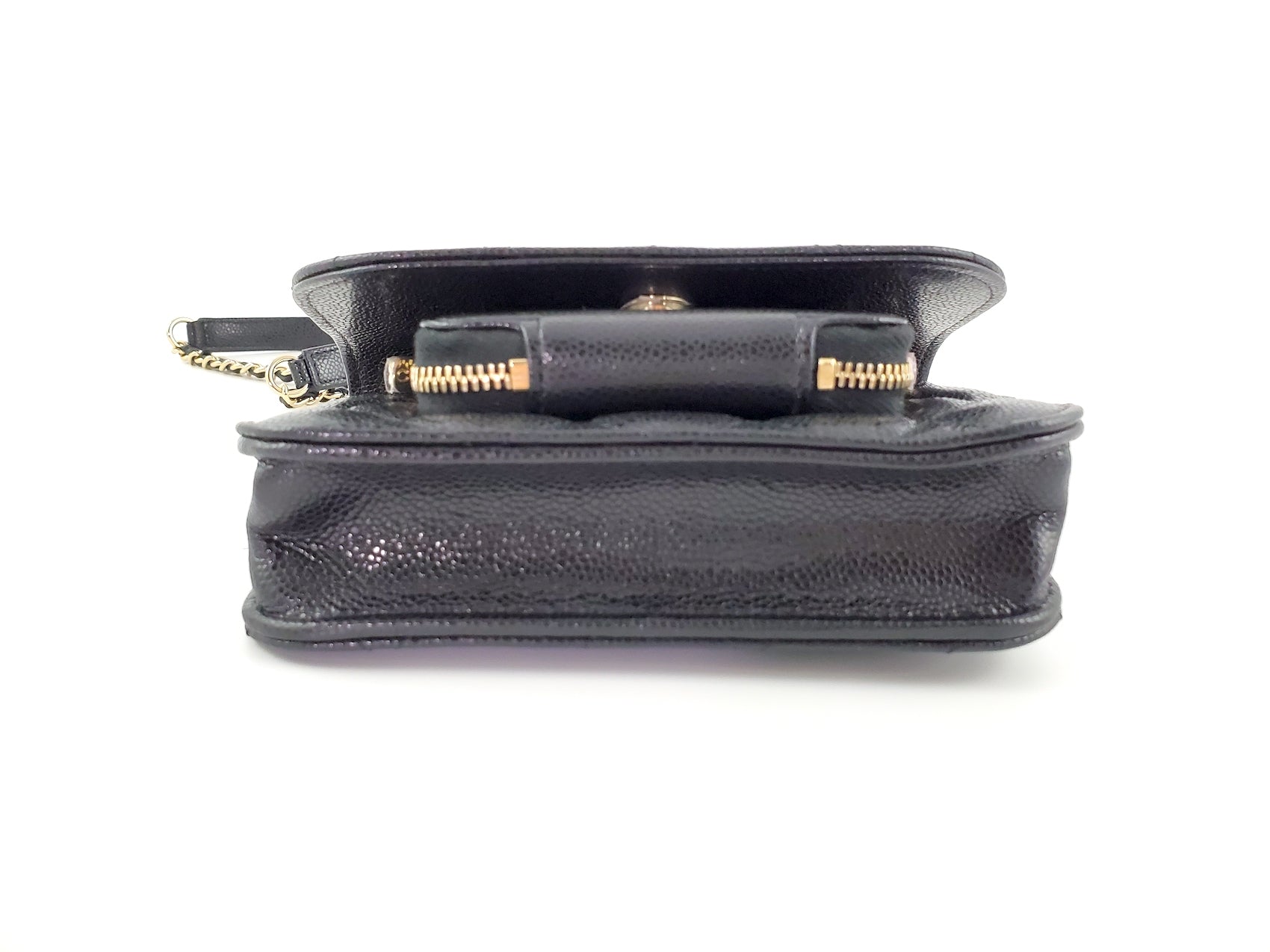 New CHANEL Black Caviar Mini Business Affinity Crossbody Chain Bag