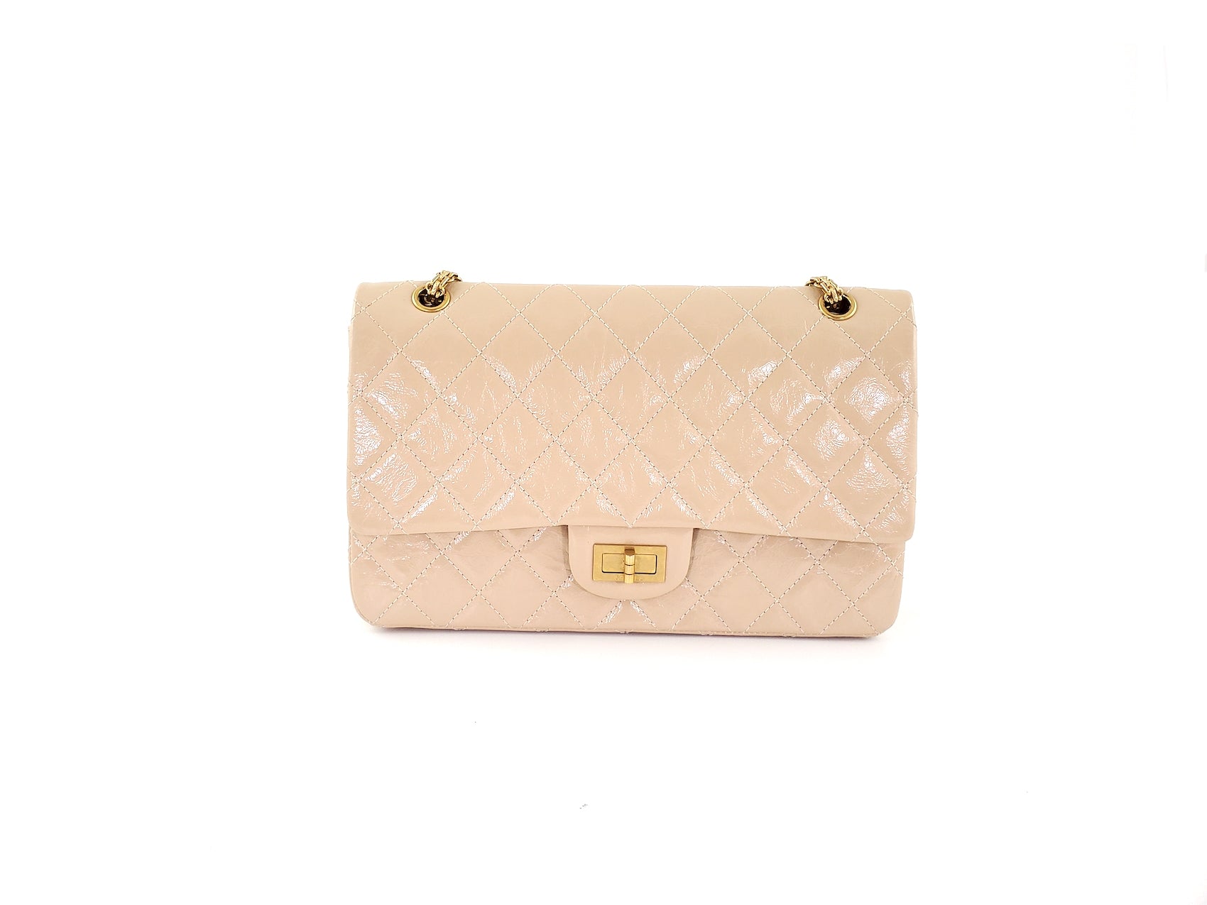 CHANEL 2.55 Beige 227 Reissue Classic Shoulder Crossbody Flap Bag