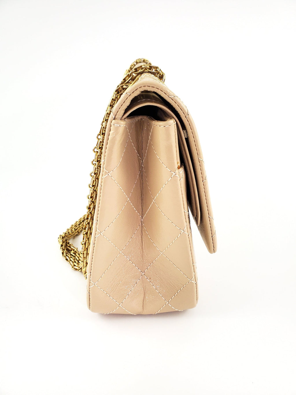 CHANEL 2.55 Beige 227 Reissue Classic Shoulder Crossbody Flap Bag