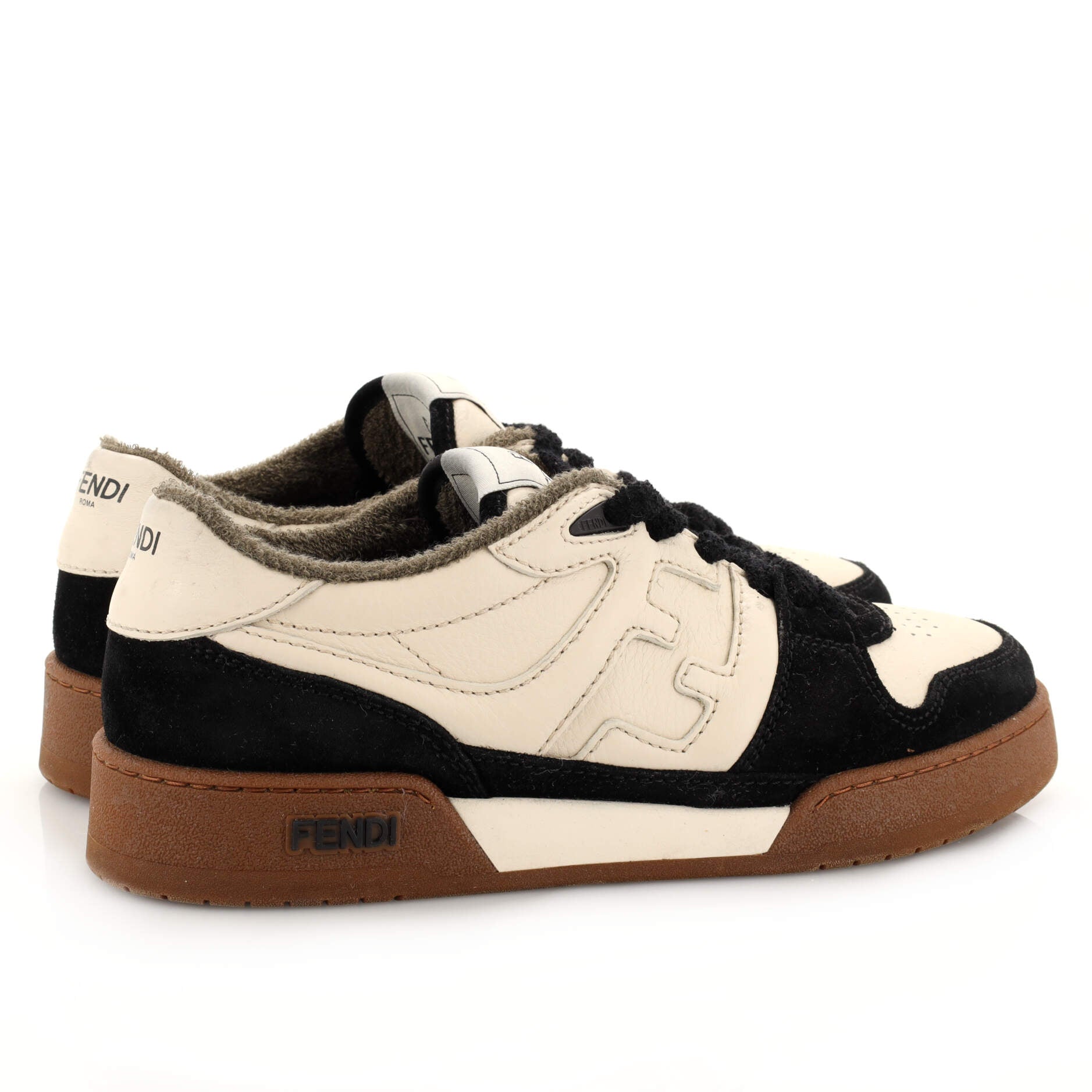 Men's Match Low-Top Sneakers Leather