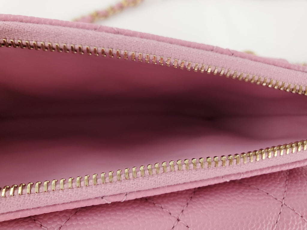 New CHANEL Pick me Up Pink Caviar Chain Waist Belt Bag