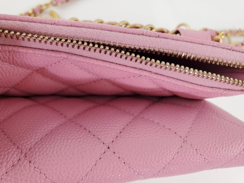 New CHANEL Pick me Up Pink Caviar Chain Waist Belt Bag