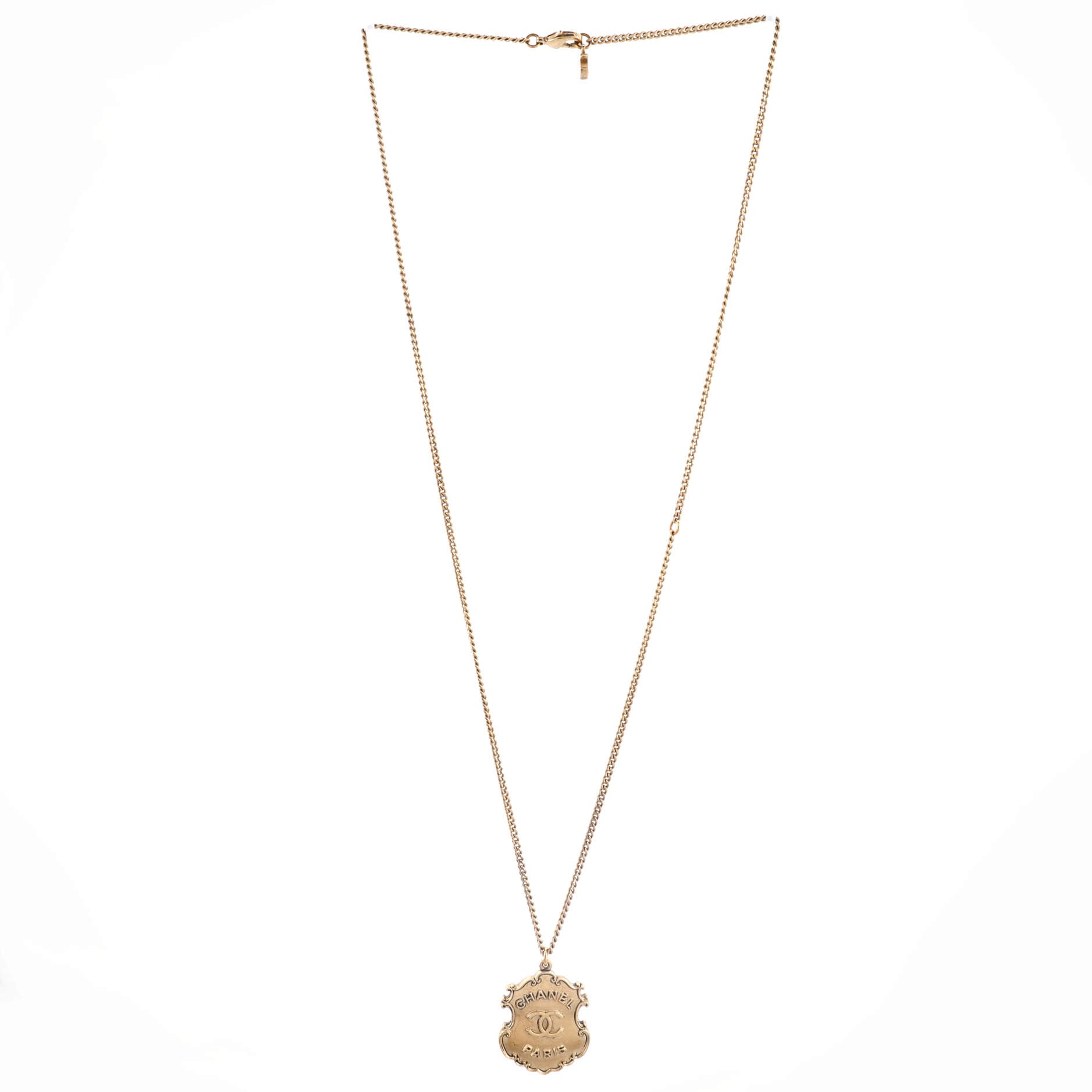 Paris-Dallas Sheriff Badge Logo Necklace Metal