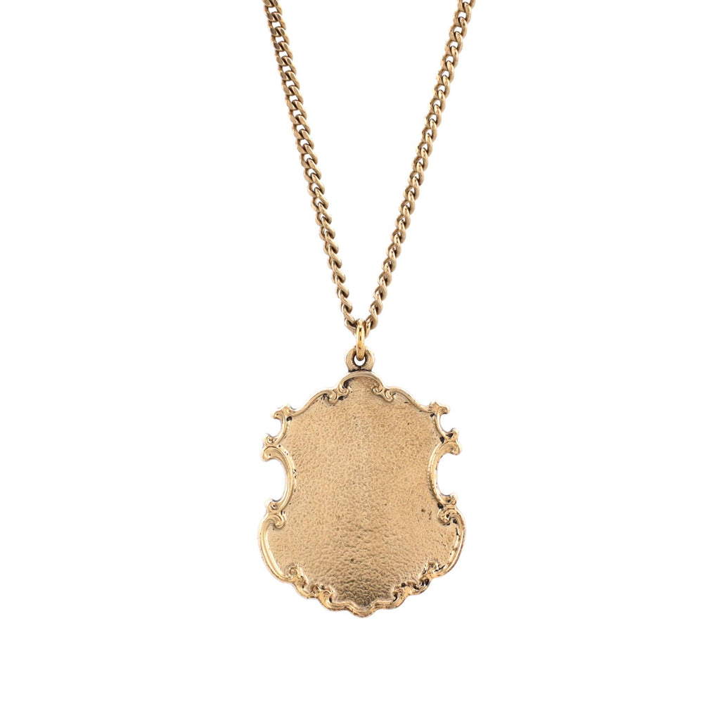 Paris-Dallas Sheriff Badge Logo Necklace Metal