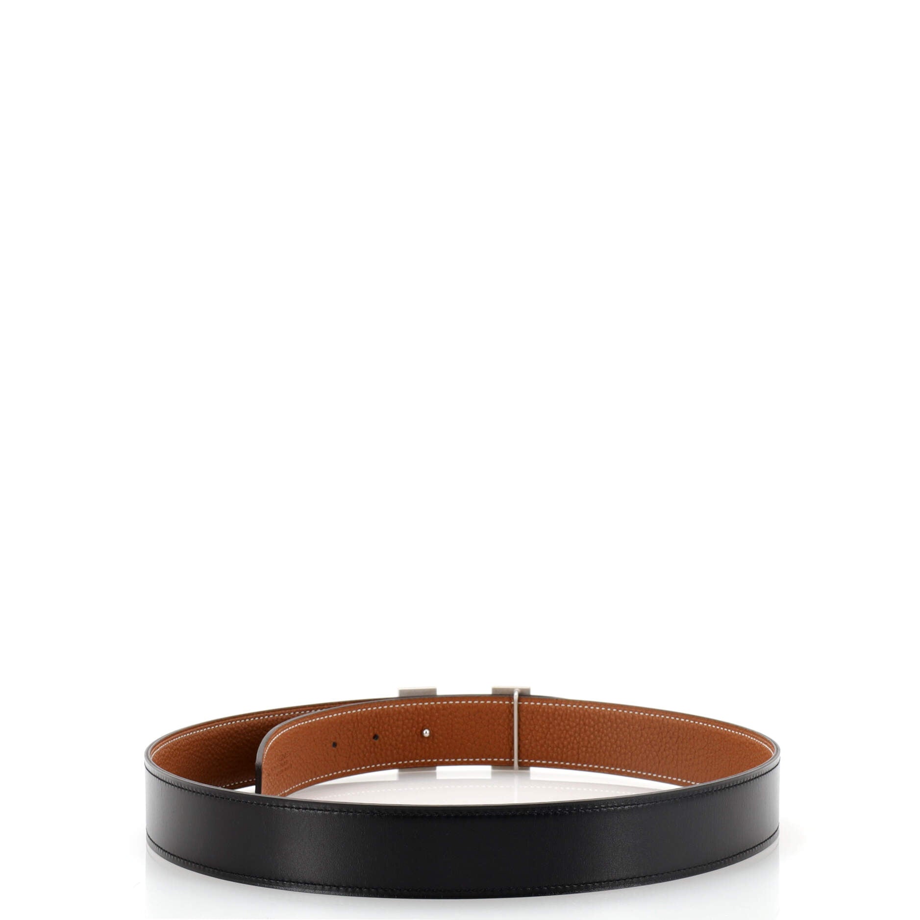 Constance Reversible Belt Leather with Guilloche Hardware Thin 100