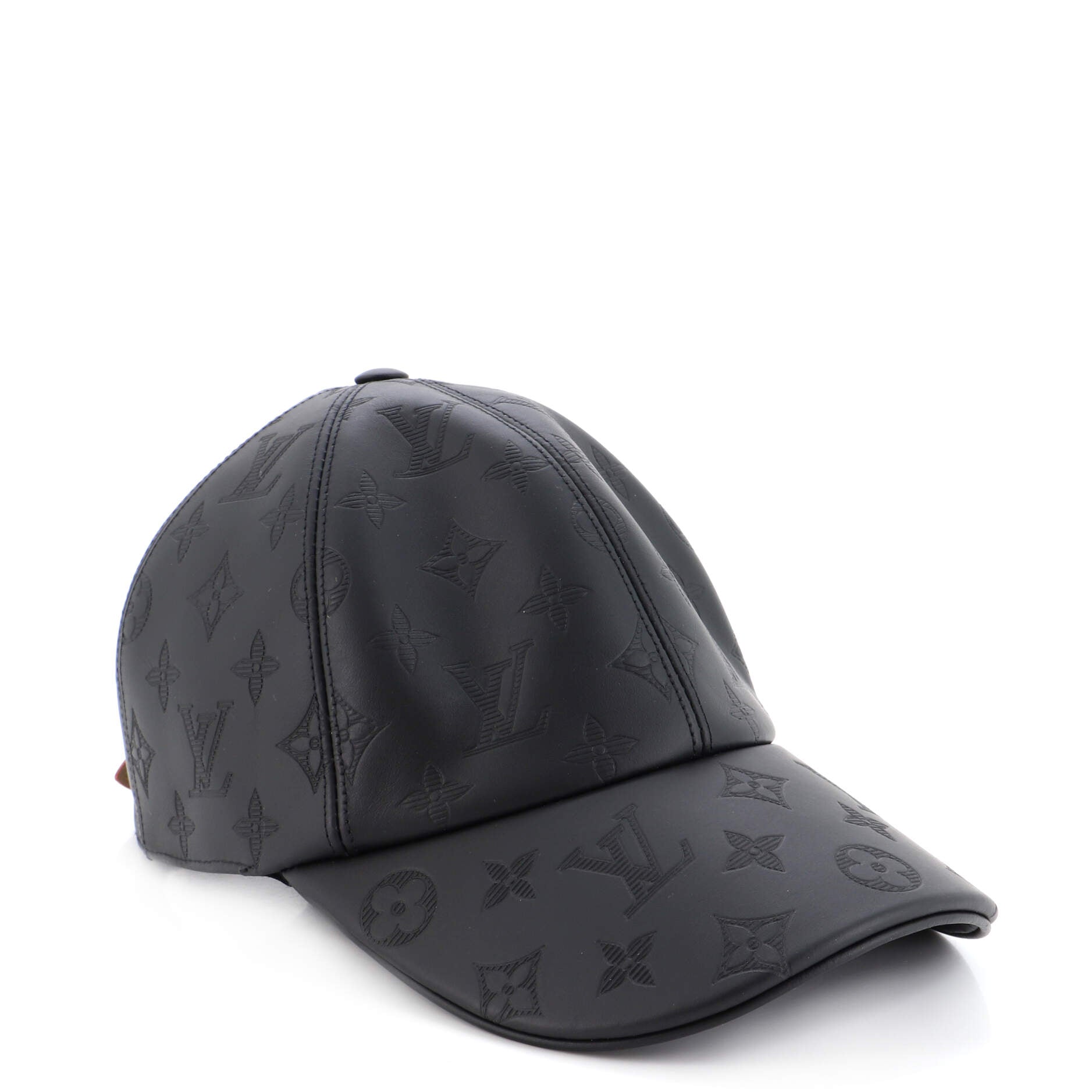 Baseball Cap Monogram Shadow Leather