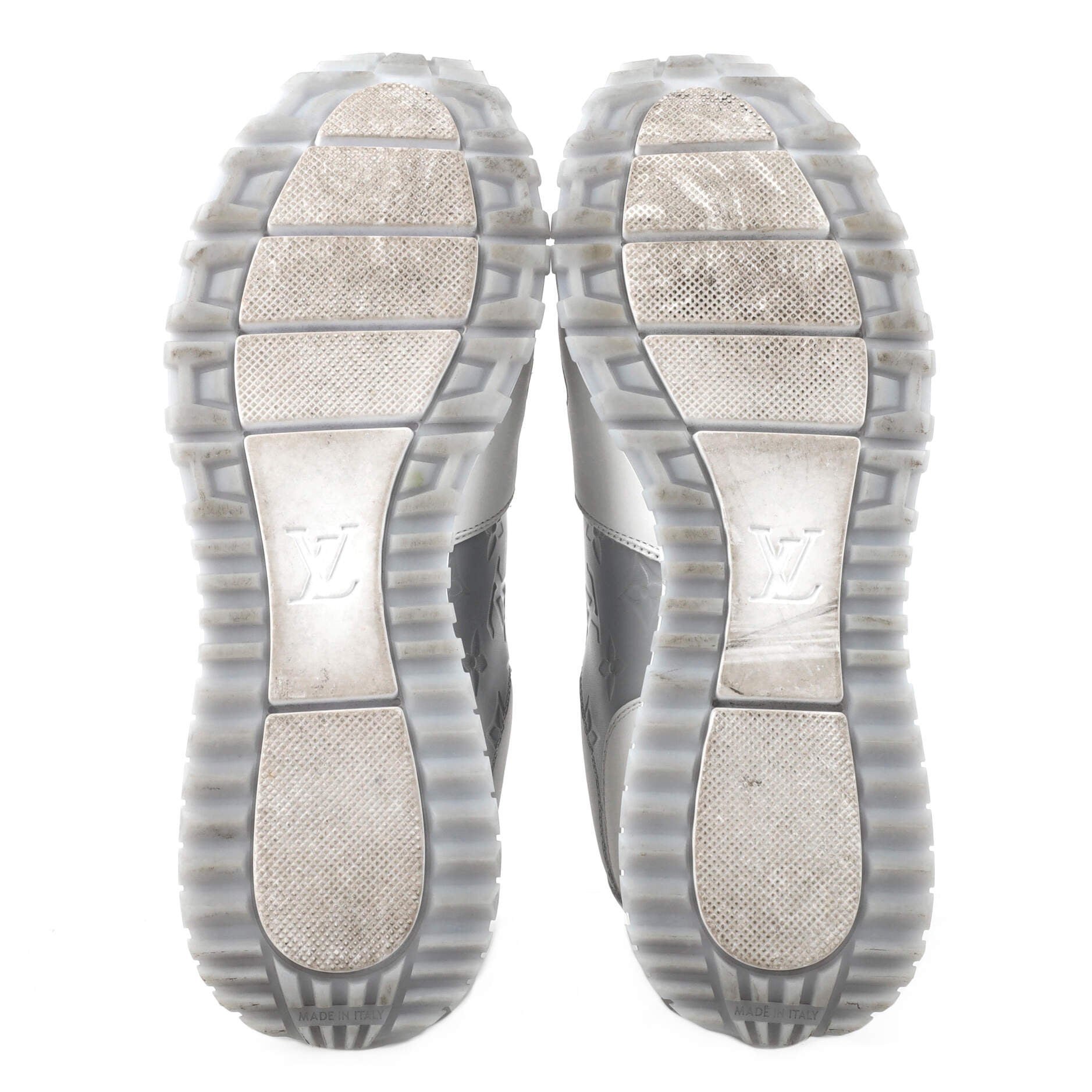 Men's Run Away Sneakers Monogram Iridescent Textile with Leather