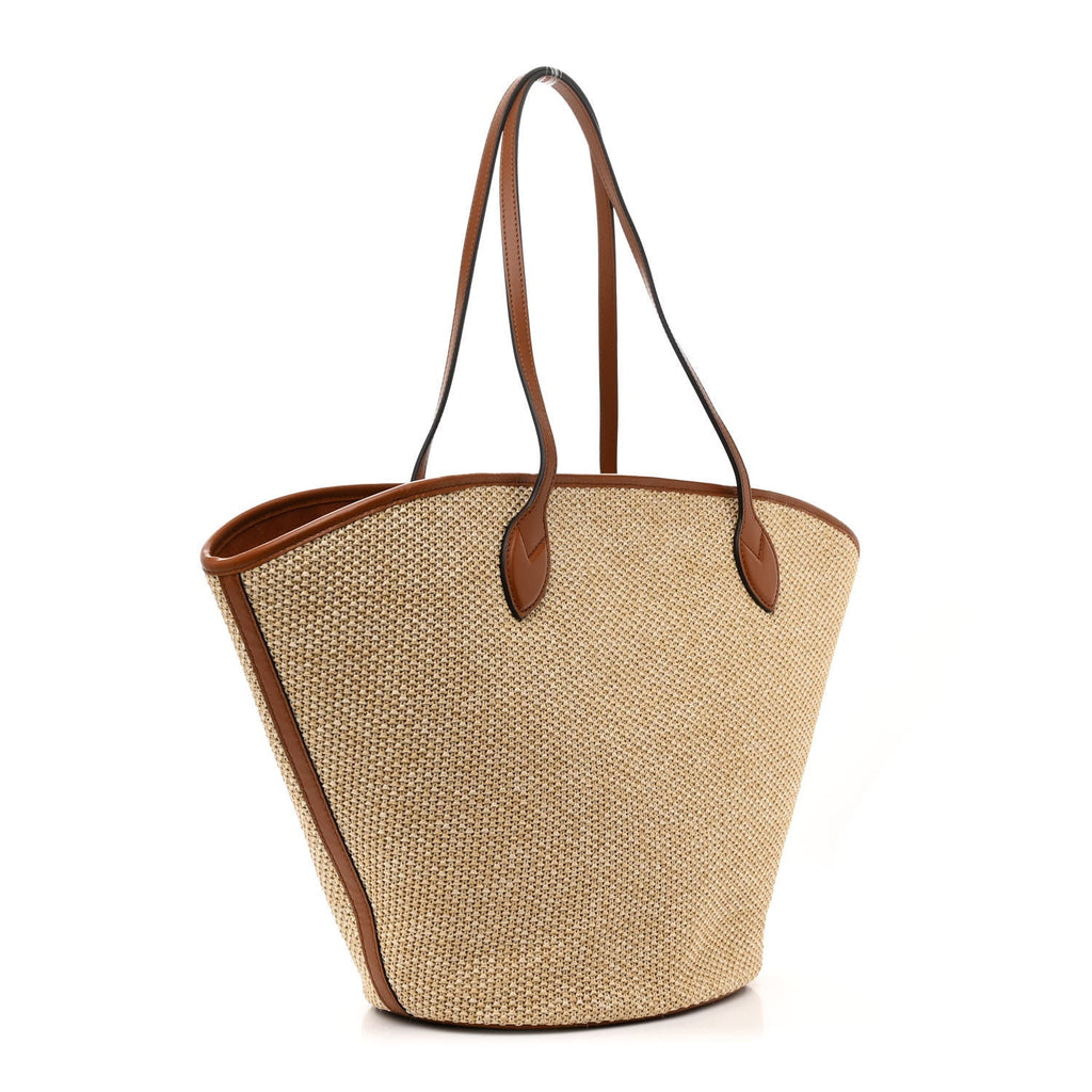 Raffia Saint Jacques Tote Caramel
