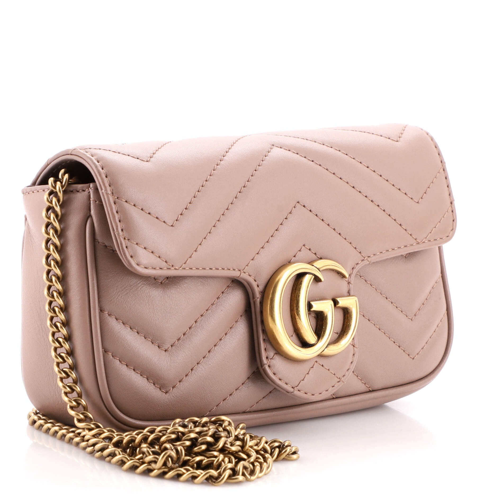 GG Marmont Flap Bag Matelasse Leather Super Mini