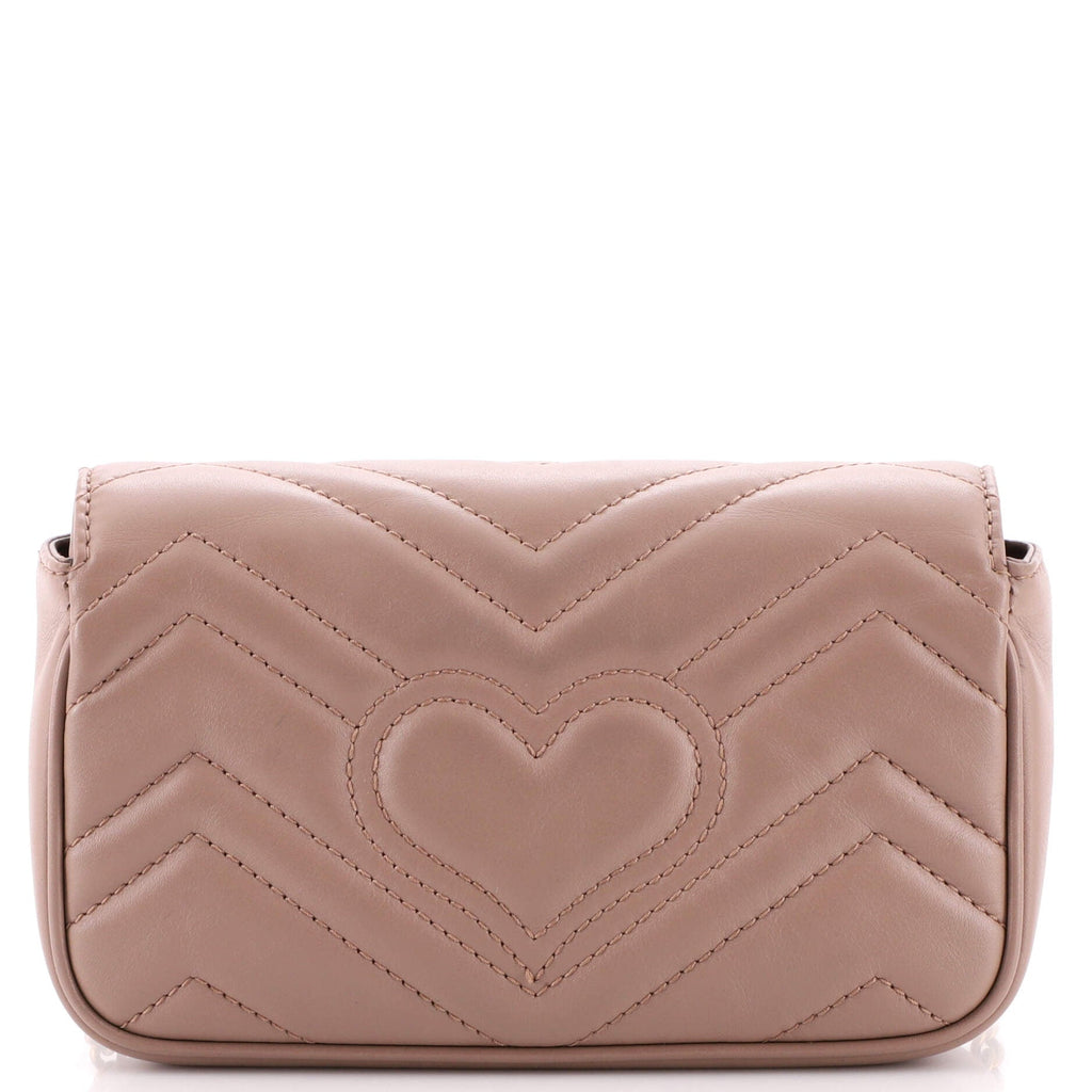 GG Marmont Flap Bag Matelasse Leather Super Mini