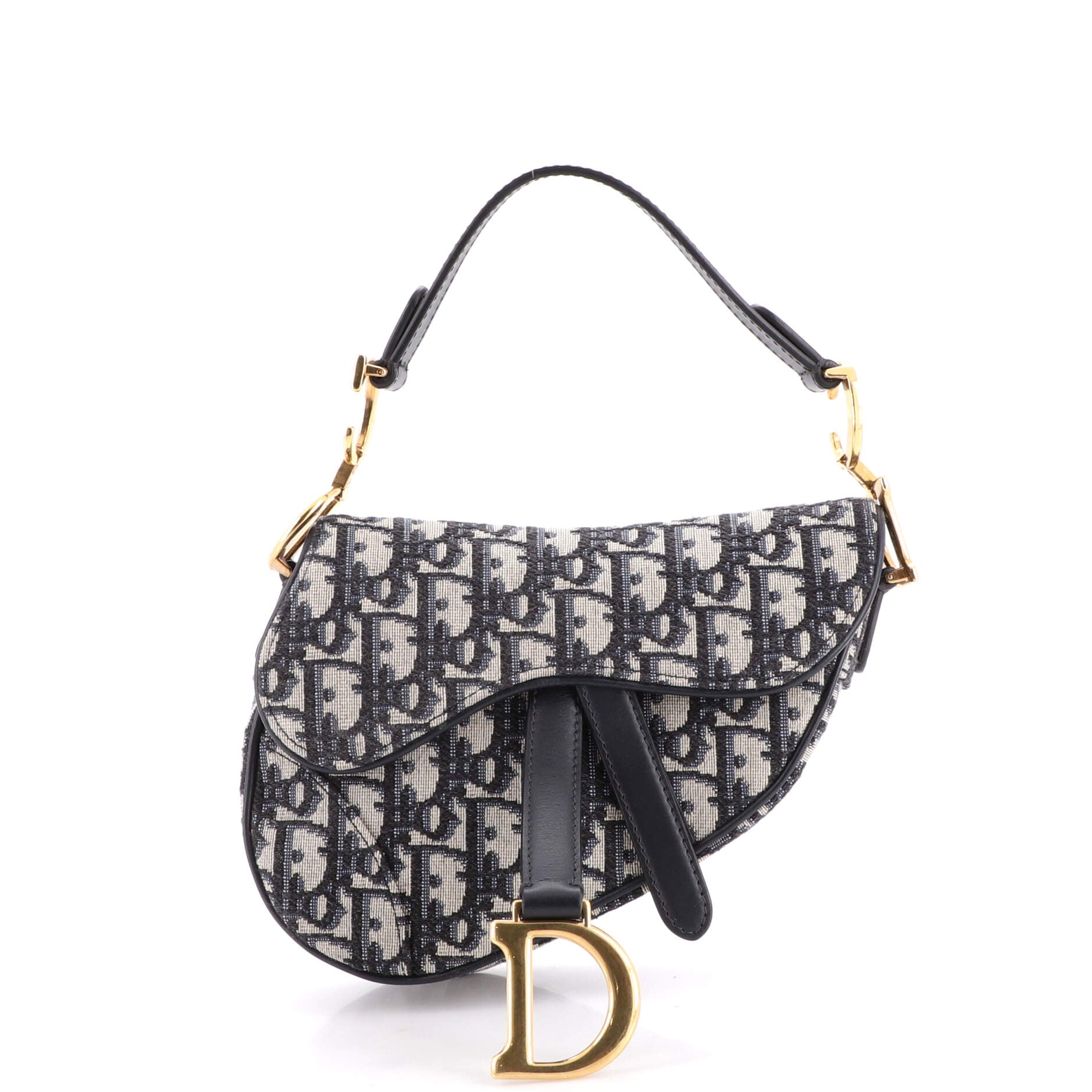 Saddle Handbag Oblique Canvas Mini