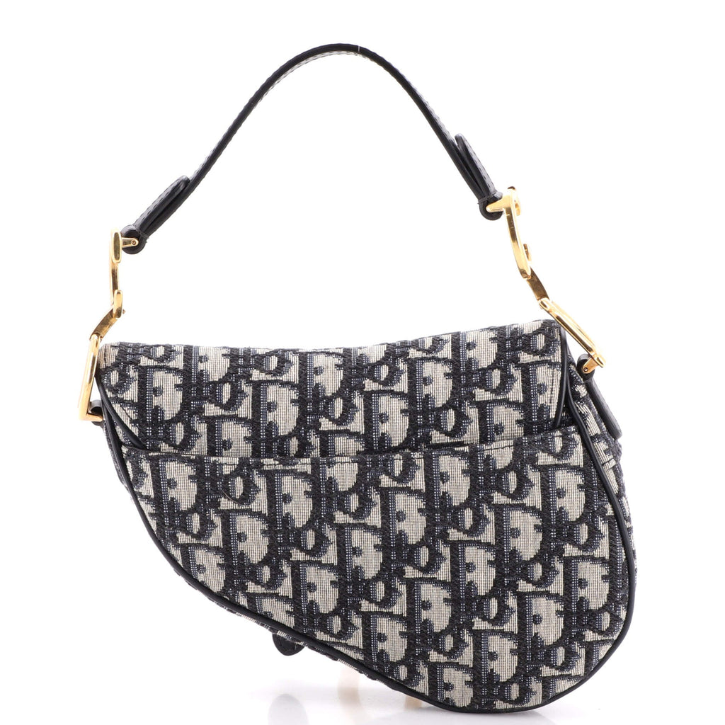 Saddle Handbag Oblique Canvas Mini
