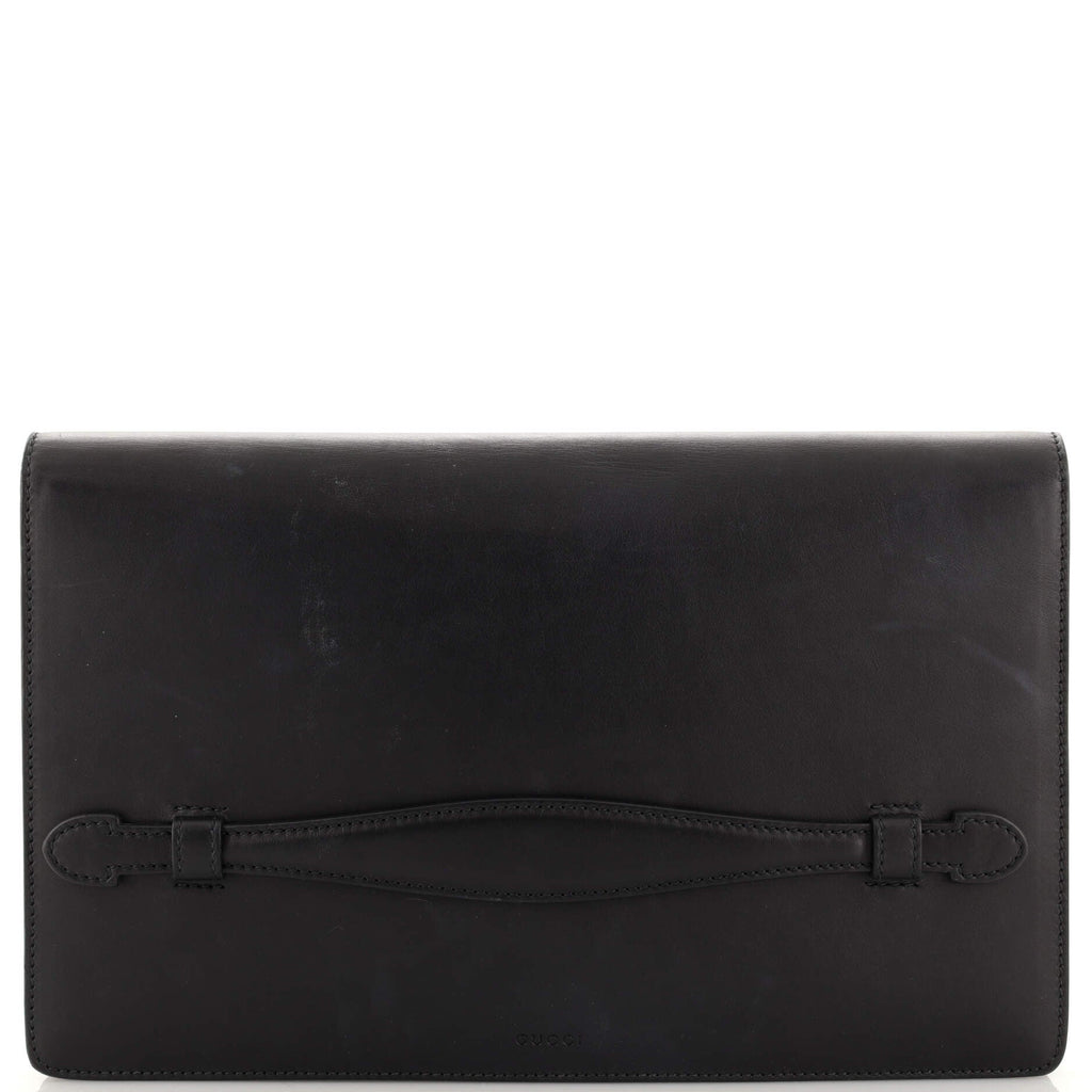 Animalier Flap Clutch Leather Medium