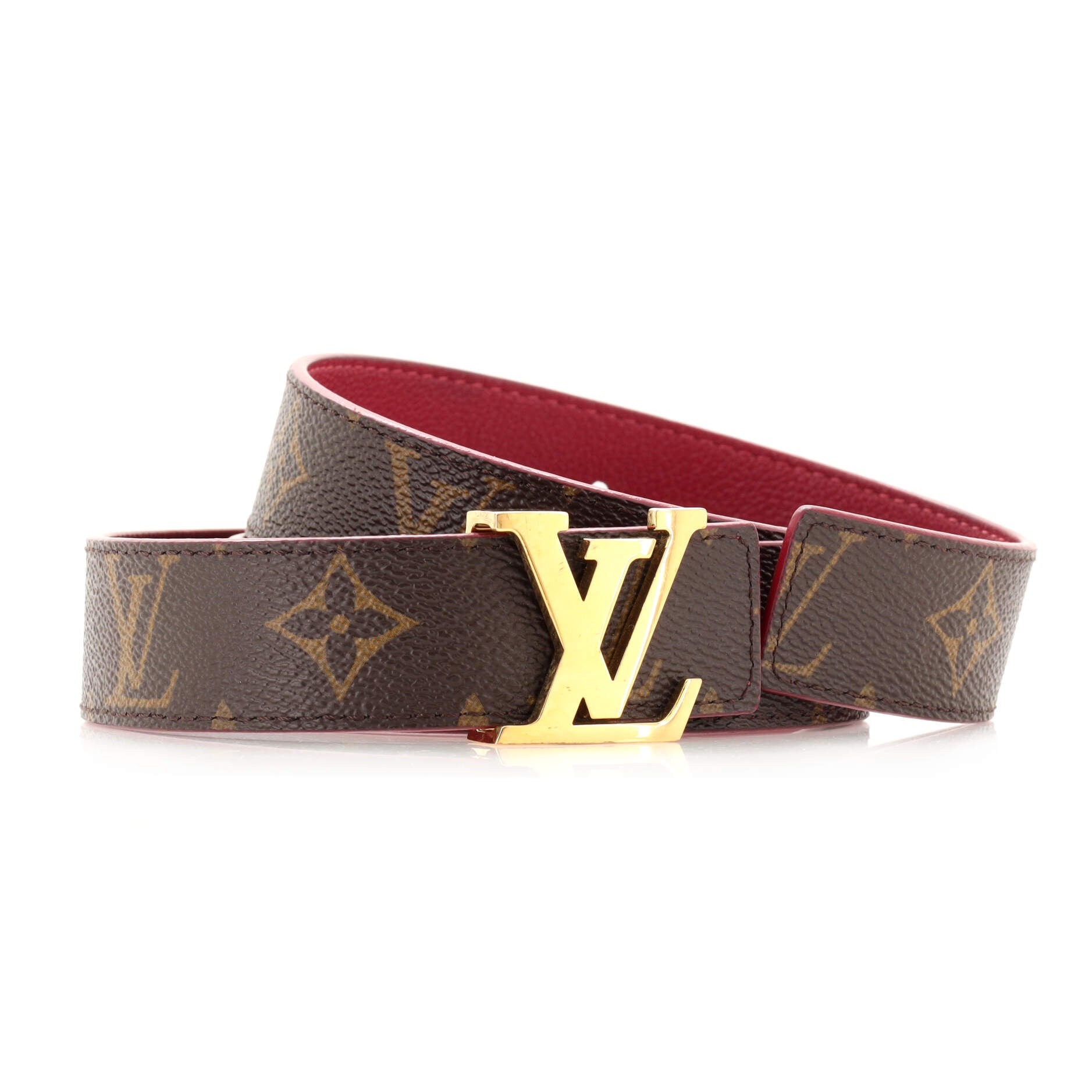 LV Initiales Reversible Belt Monogram Canvas and Leather Medium 105