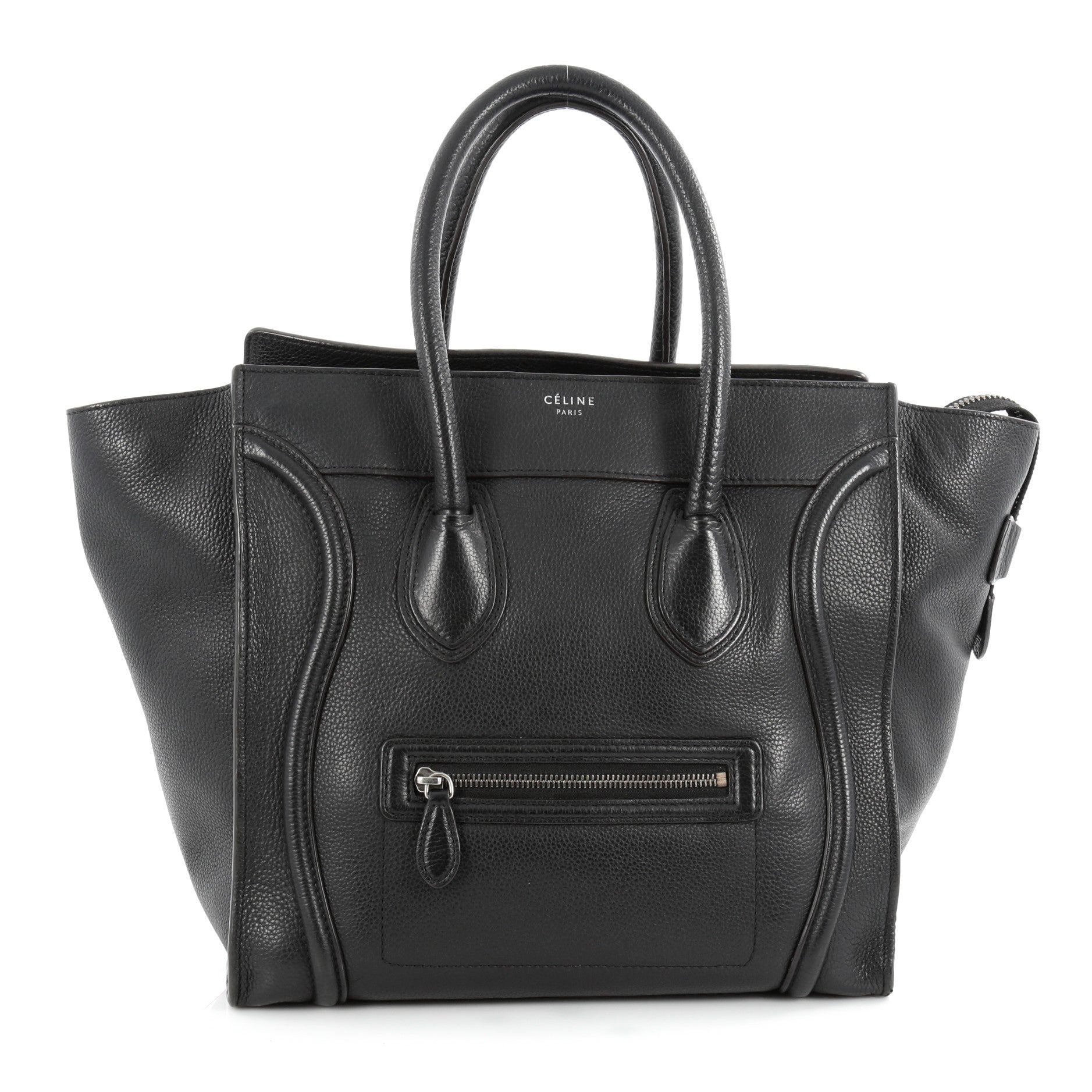 Luggage Handbag Grainy Leather Mini
