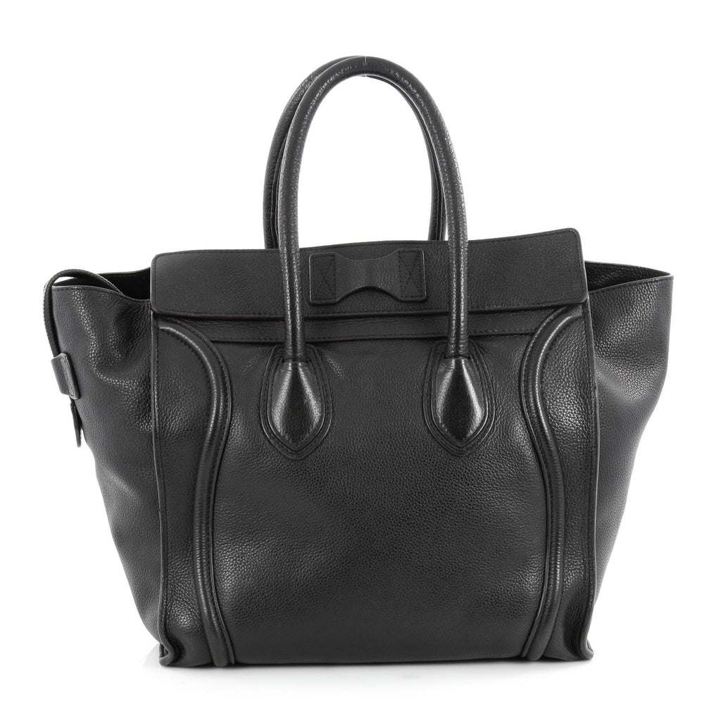Luggage Handbag Grainy Leather Mini