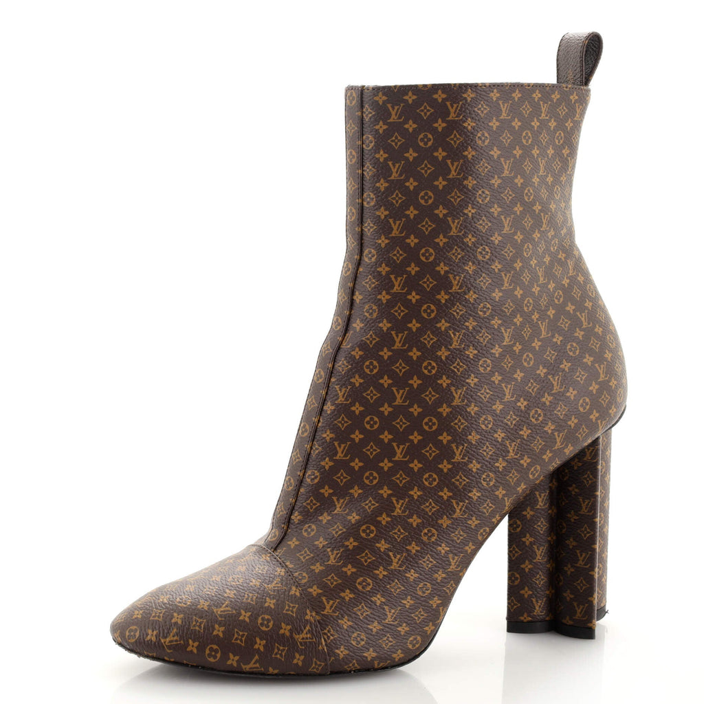 Women's Silhouette Ankle Boots Nano Monogram Canvas