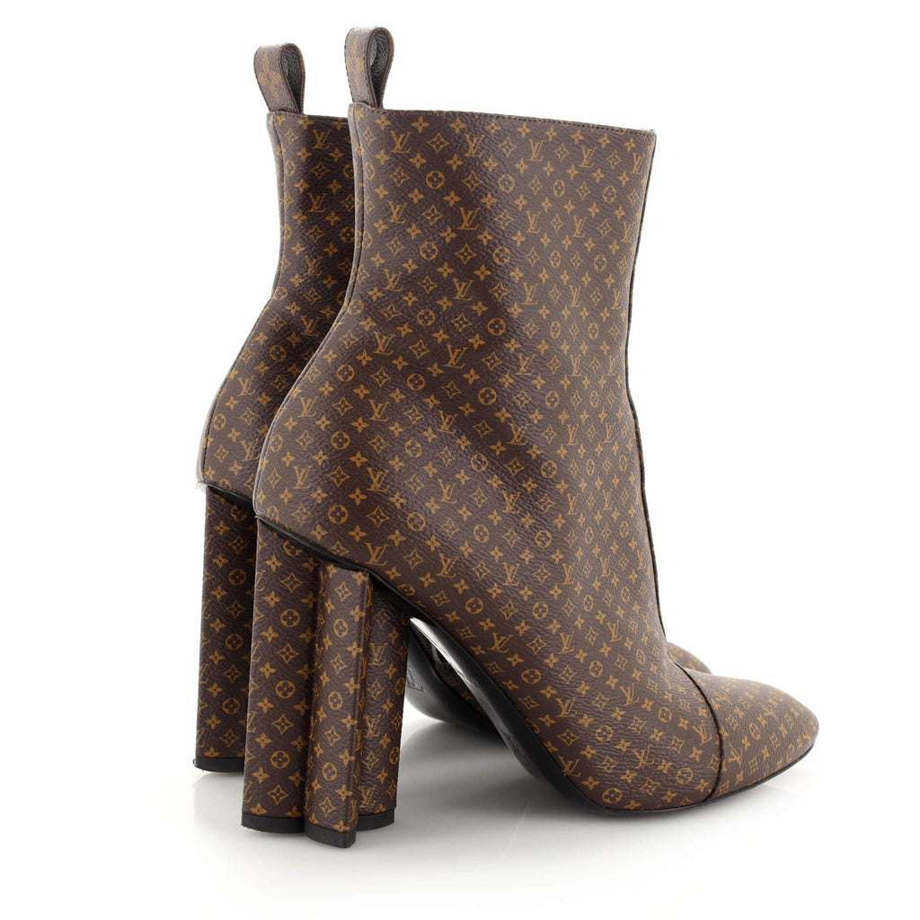 Women's Silhouette Ankle Boots Nano Monogram Canvas
