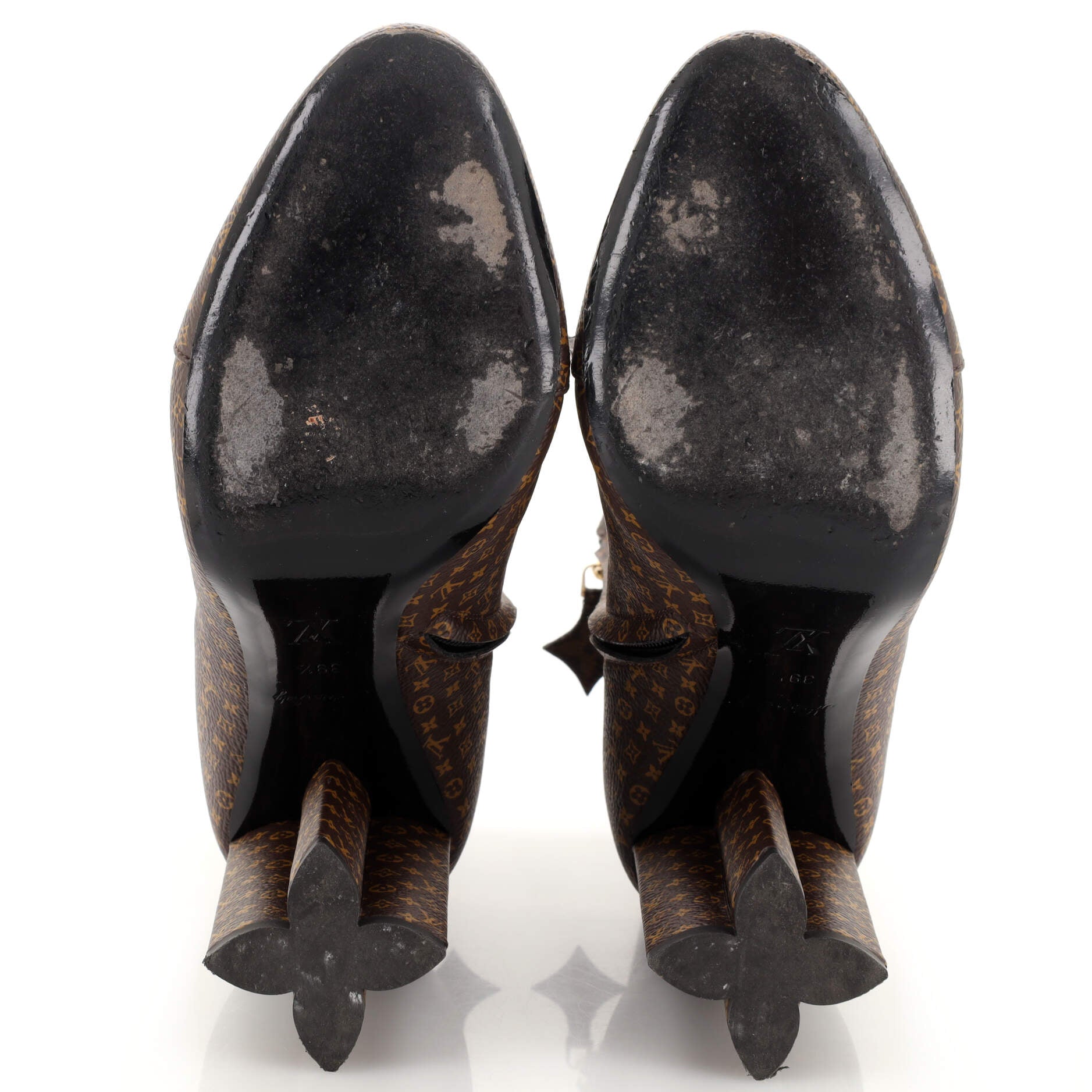 Women's Silhouette Ankle Boots Nano Monogram Canvas