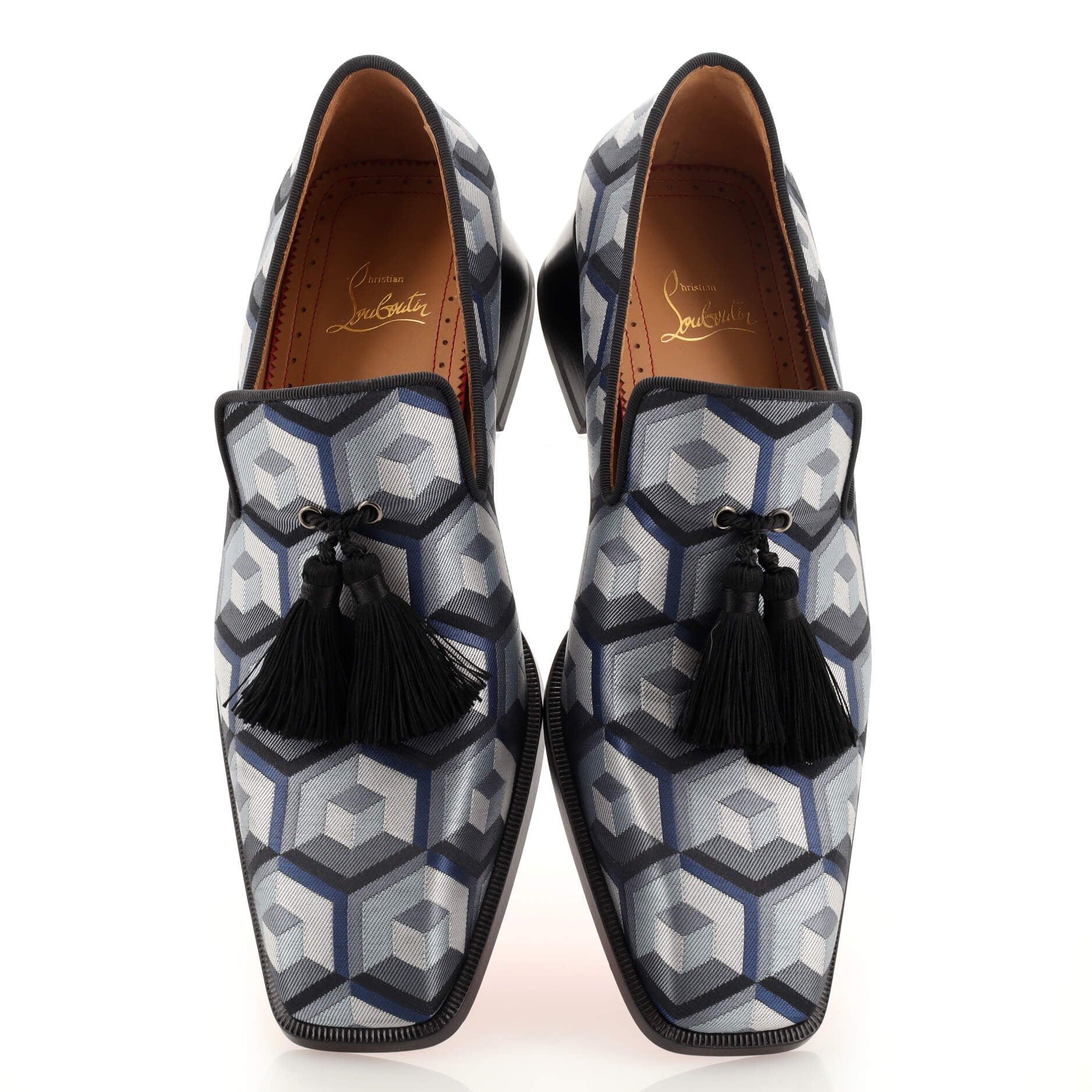 Men's Chinchinodou Tassel Loafers Printed Fabric