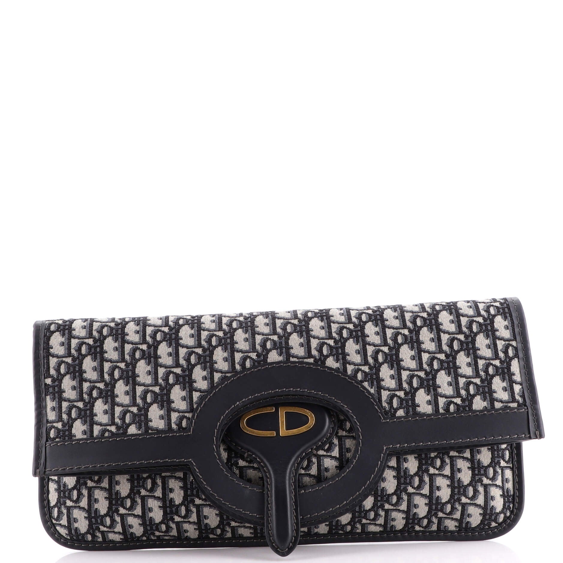 Fold Over Clutch Oblique Canvas