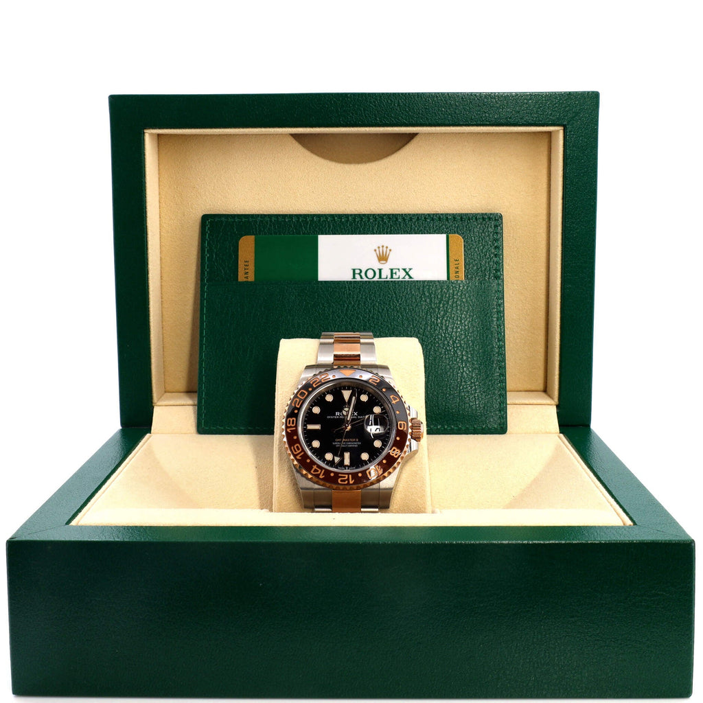 Oyster Perpetual Date GMT-Master II Rootbeer Automatic Watch Stainless Steel and Cerachrom with Rose Gold 40