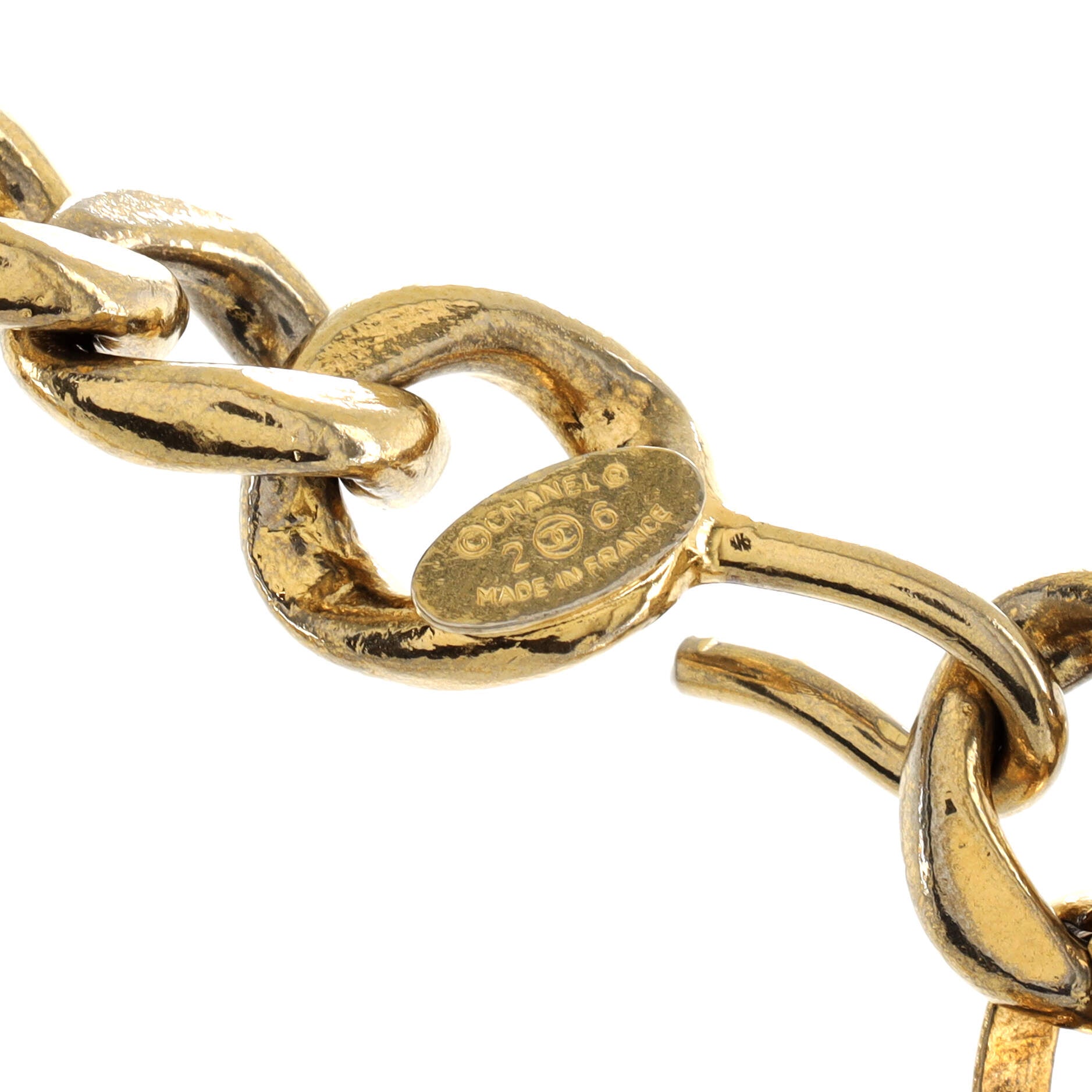 Vintage Lock Charms Chain Belt Metal 85