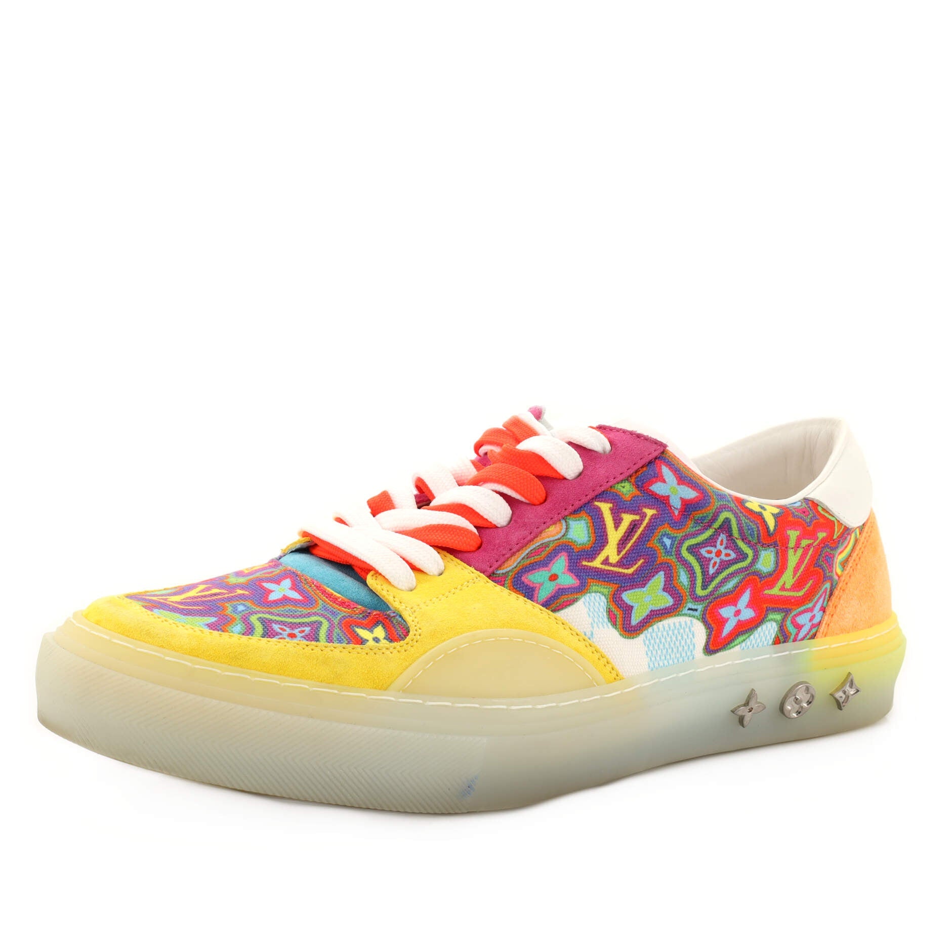 Men's LV Ollie Sneakers Limited Edition Psychedelic Monogram Canvas and Leather