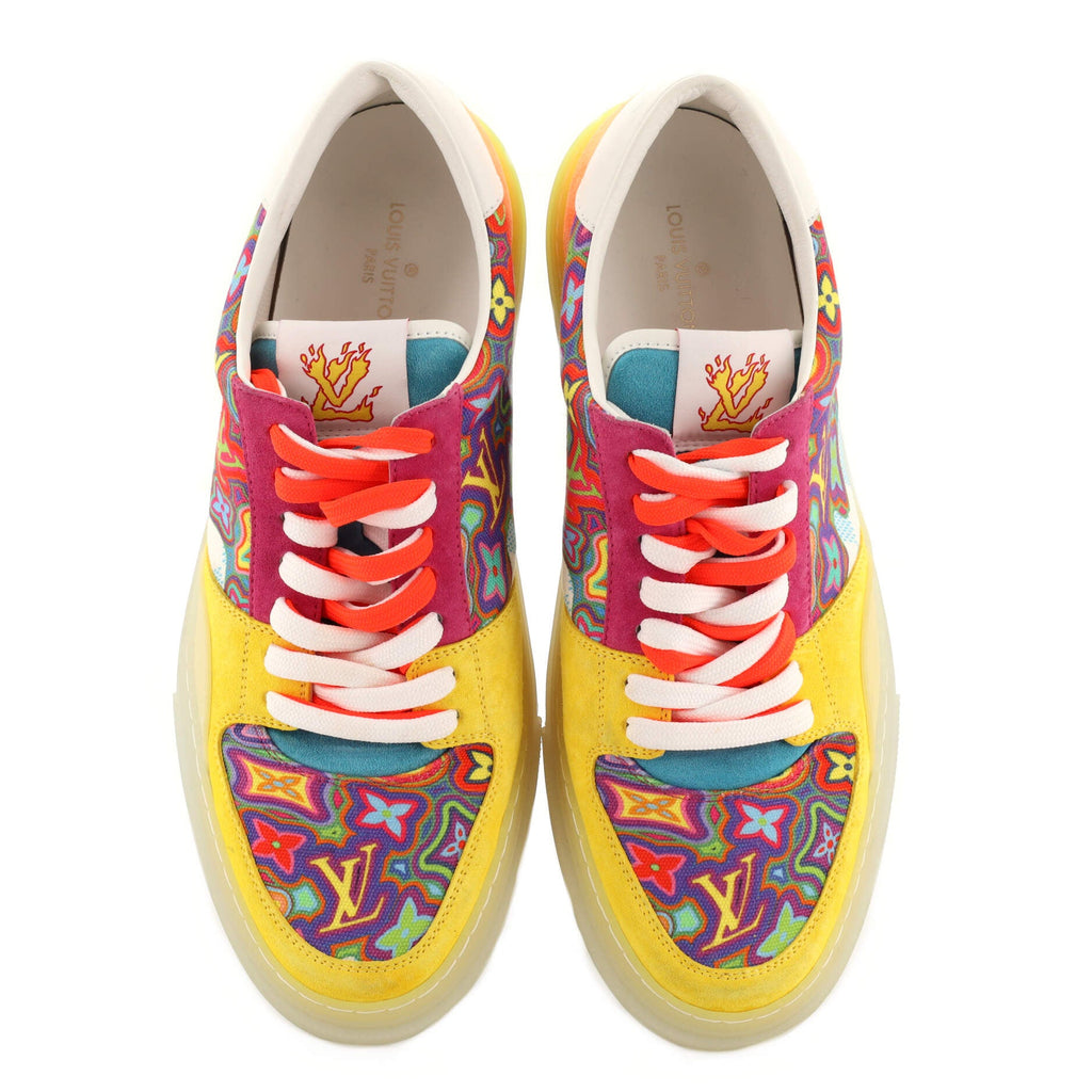 Men's LV Ollie Sneakers Limited Edition Psychedelic Monogram Canvas and Leather