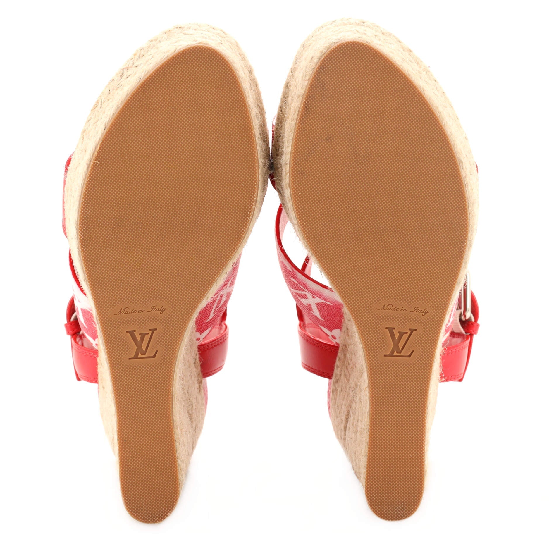 Women's Starboard Wedge Espadrille Sandals Limited Edition Escale Monogram Giant