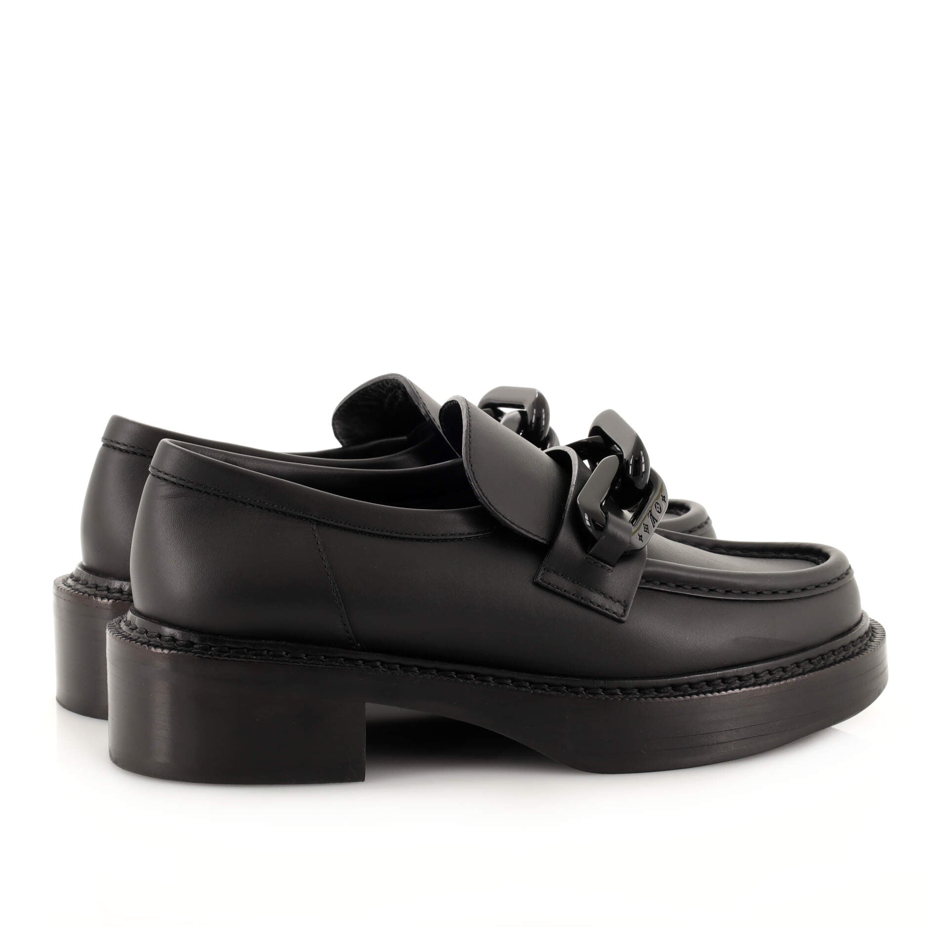 Women's Academy Chain Loafer Leather