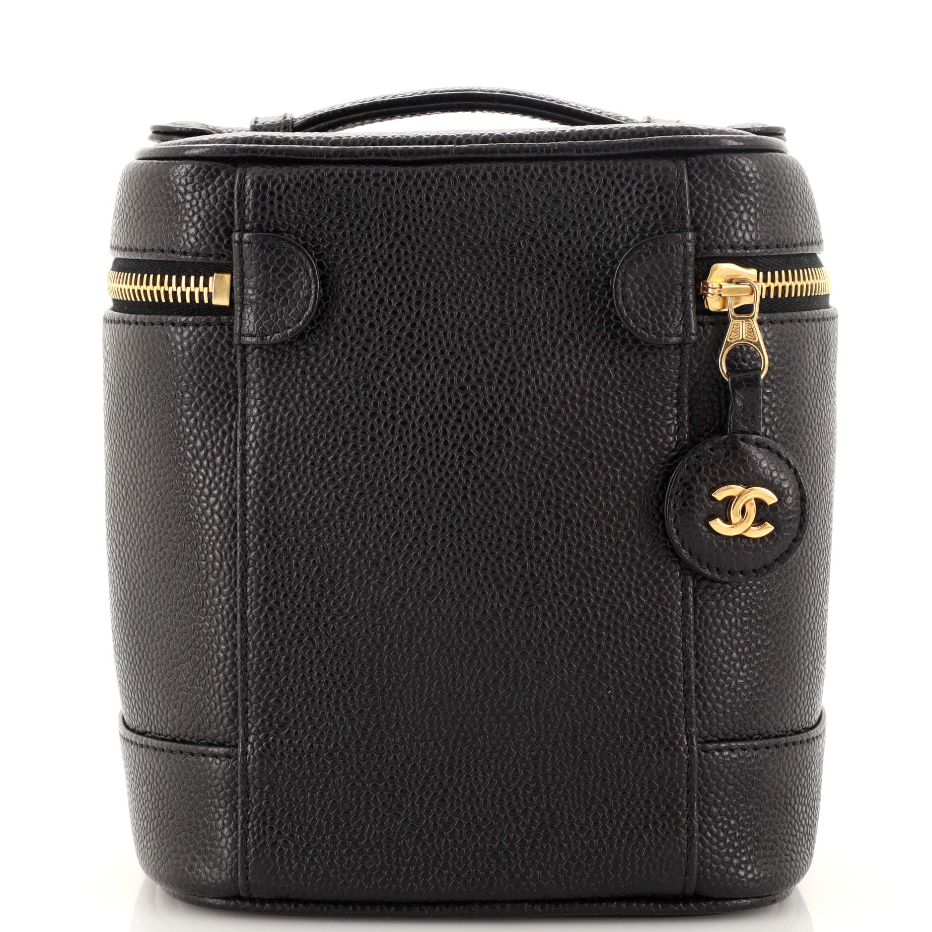 Vintage Timeless Cosmetic Case Caviar Tall