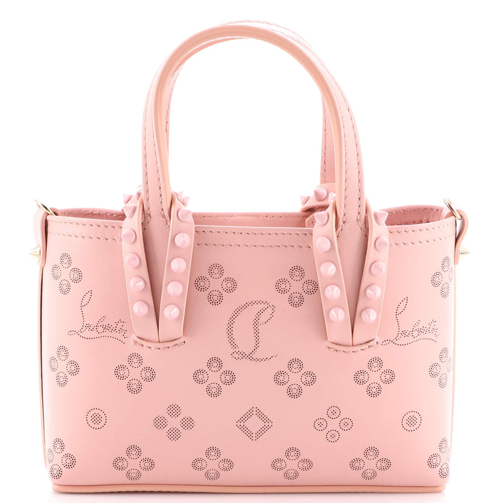 Cabata East West Tote Perforated Leather Mini
