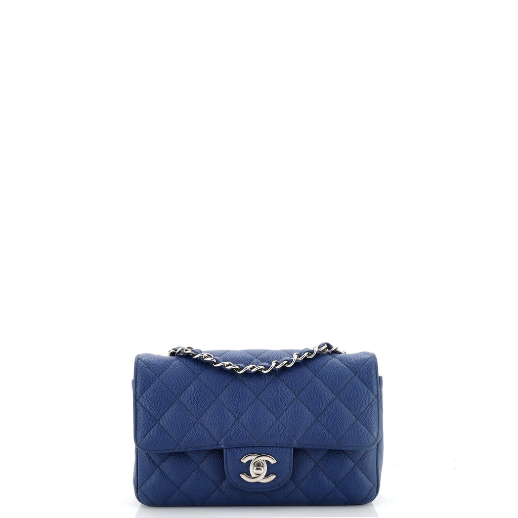 Classic Single Flap Bag Quilted Caviar Mini