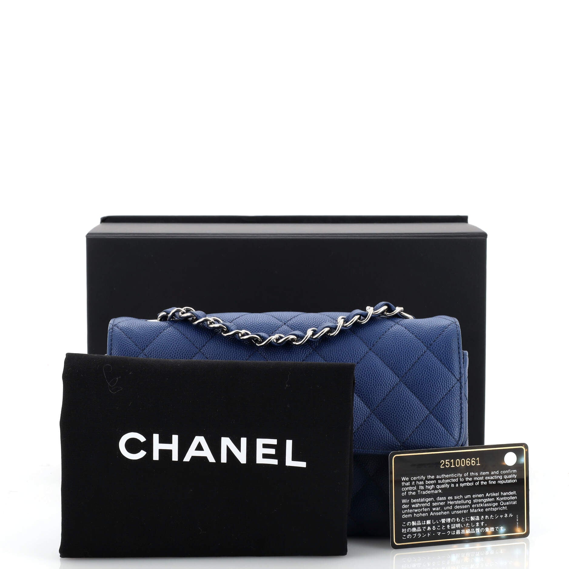 Classic Single Flap Bag Quilted Caviar Mini