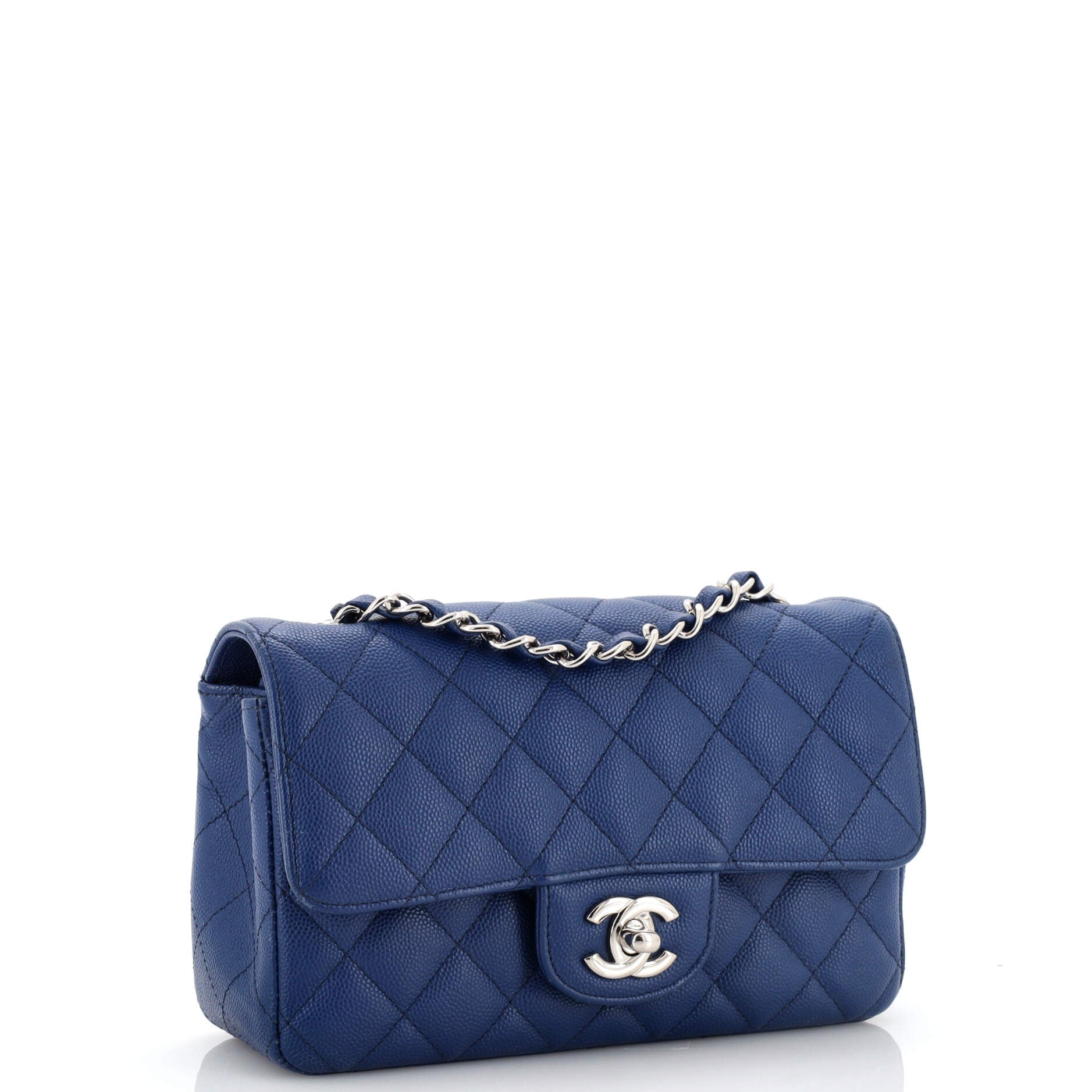 Classic Single Flap Bag Quilted Caviar Mini