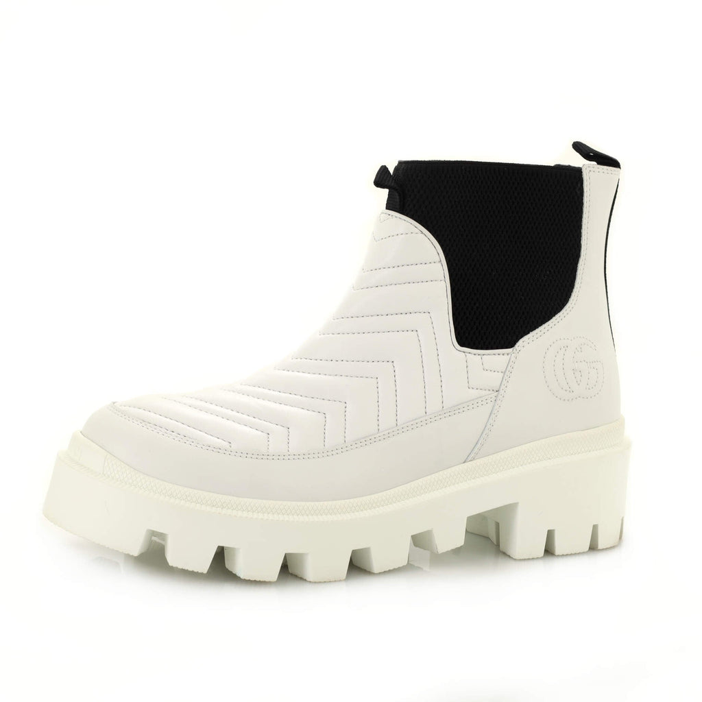 Women's Frances Chelsea Boots Matelasse Chevron Leather