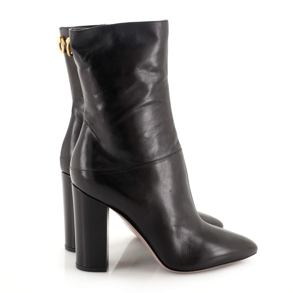 Women's Ringstud Ankle Boots Leather