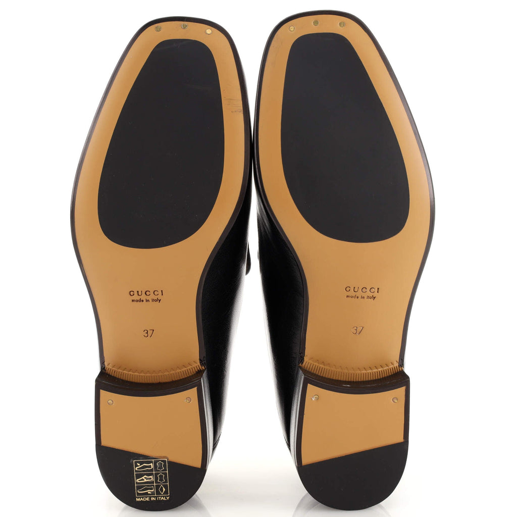 Women's Horsebit Mid-Heel Loafers Leather