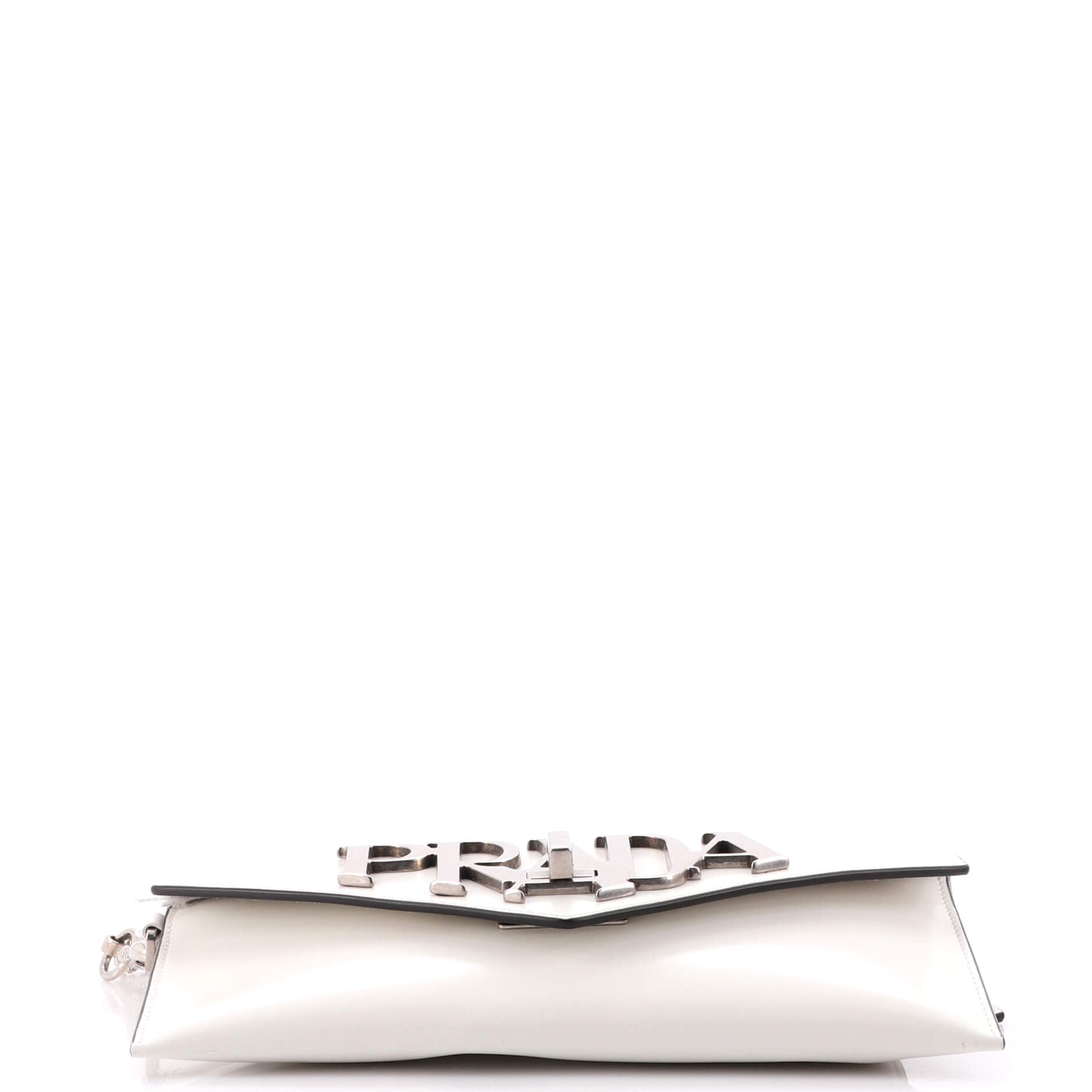 Envelope Logo Clutch Spazzolato Leather
