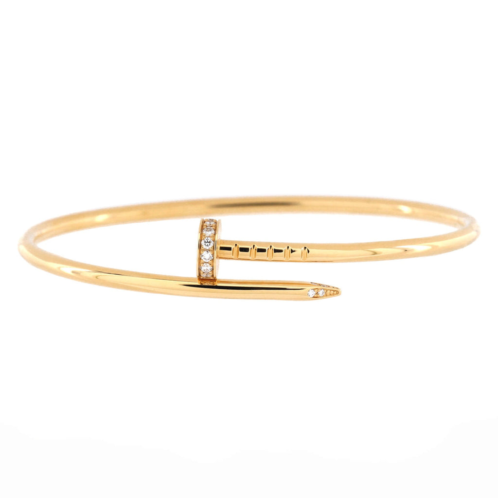Juste un Clou Bracelet 18K Yellow Gold with Diamonds Small
