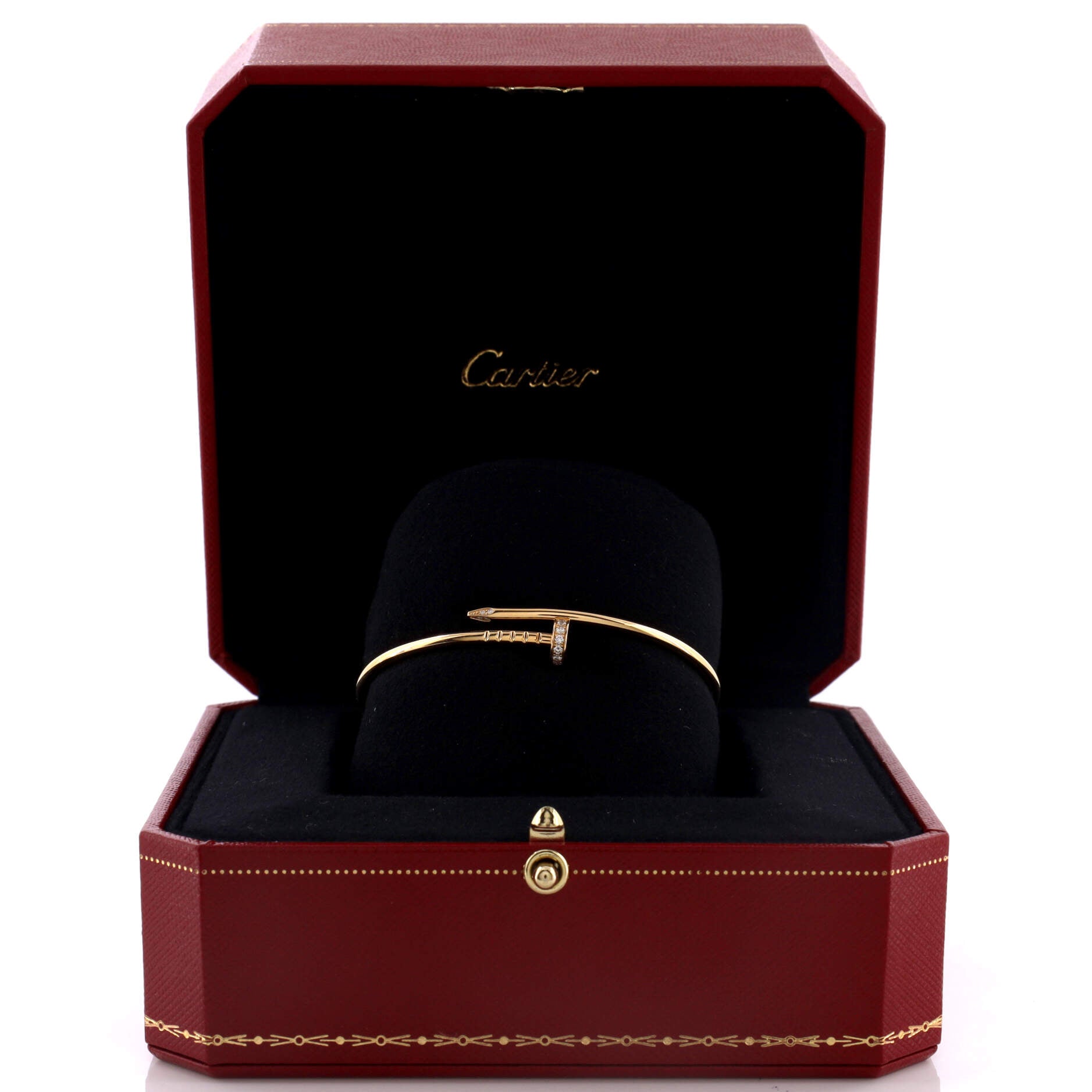Juste un Clou Bracelet 18K Yellow Gold with Diamonds Small