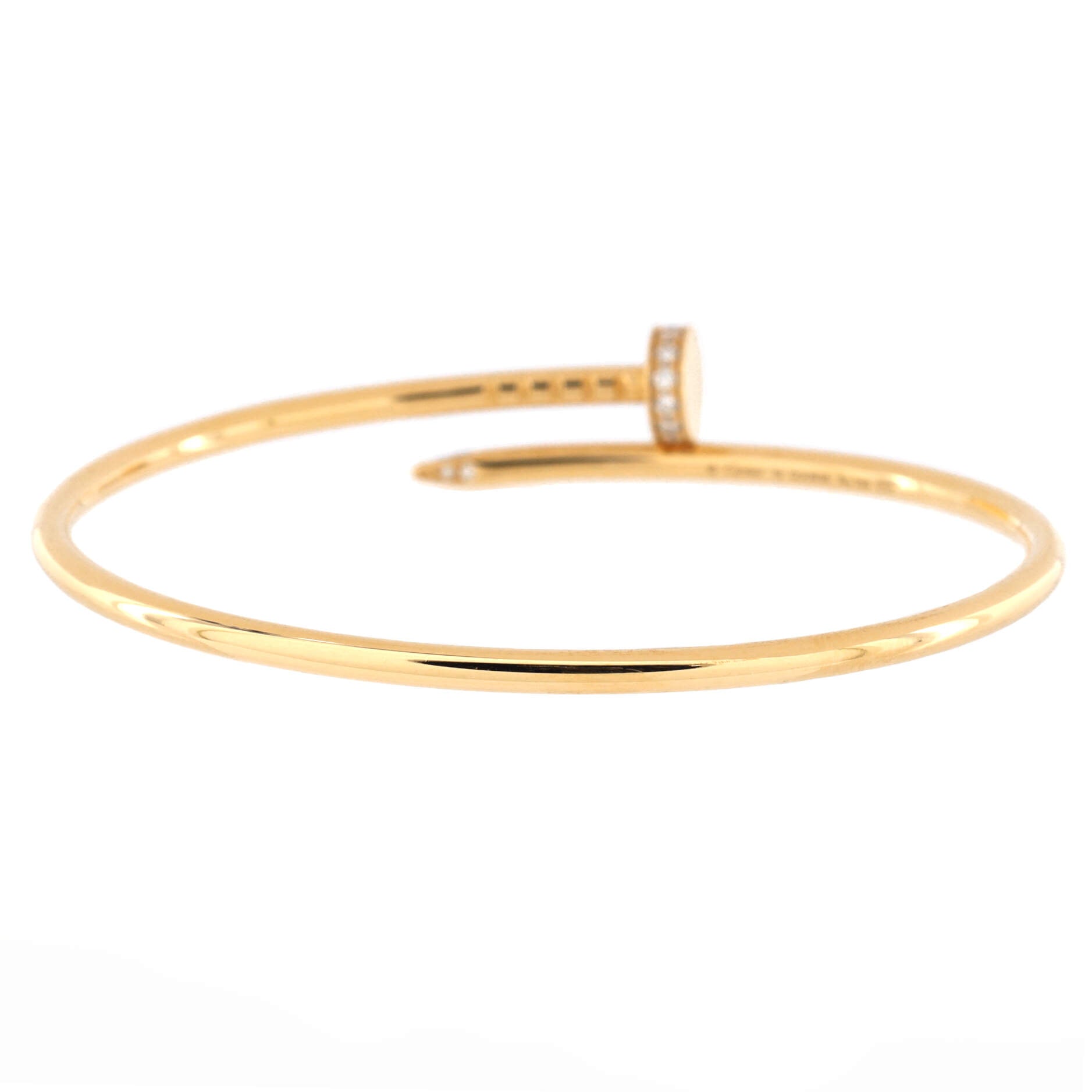 Juste un Clou Bracelet 18K Yellow Gold with Diamonds Small