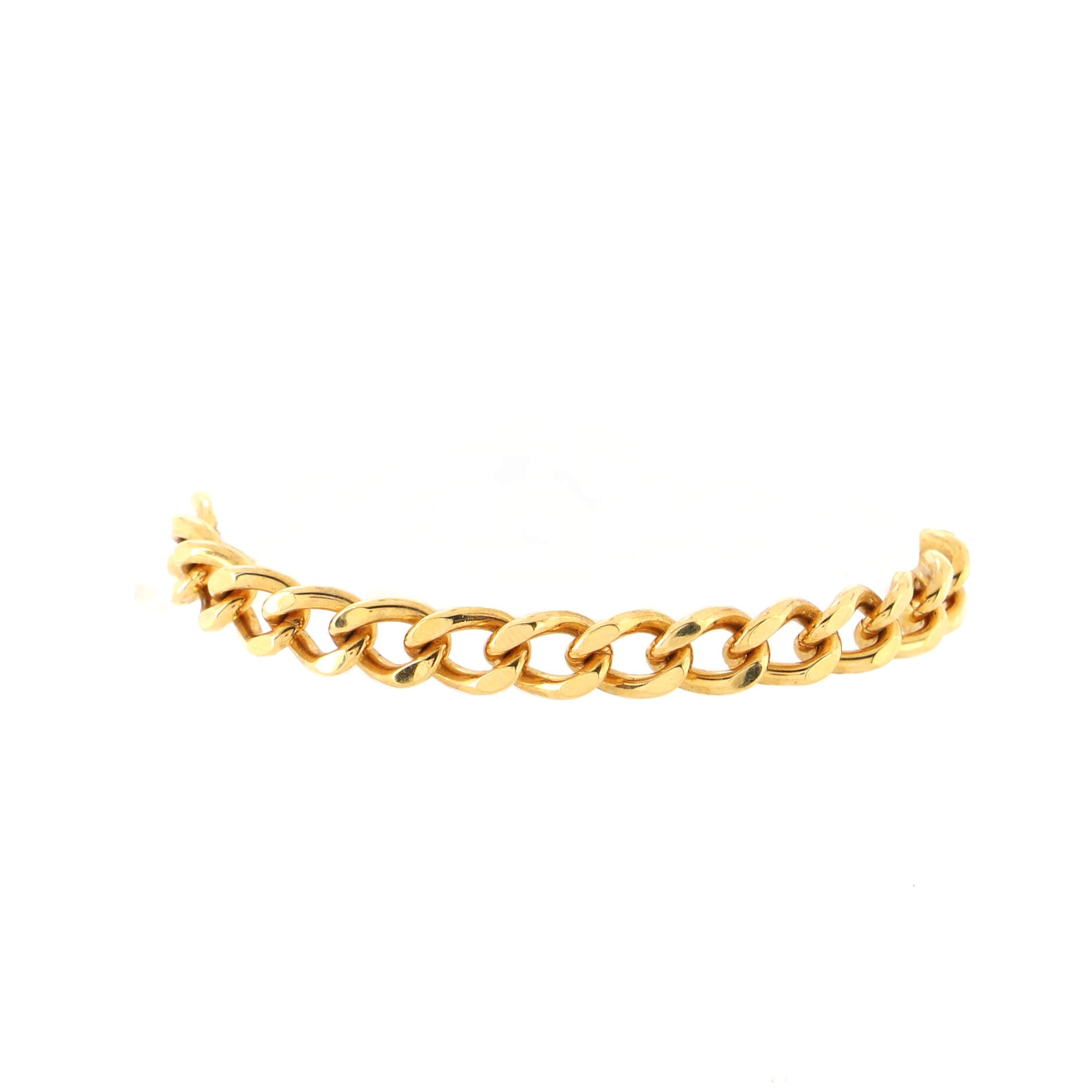 Vintage CC Turnlock Chain Bracelet Metal