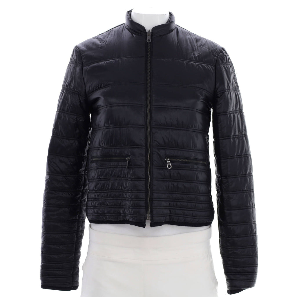 Women's Reversible CC Zip Puffer Jacket Quilted Nylon