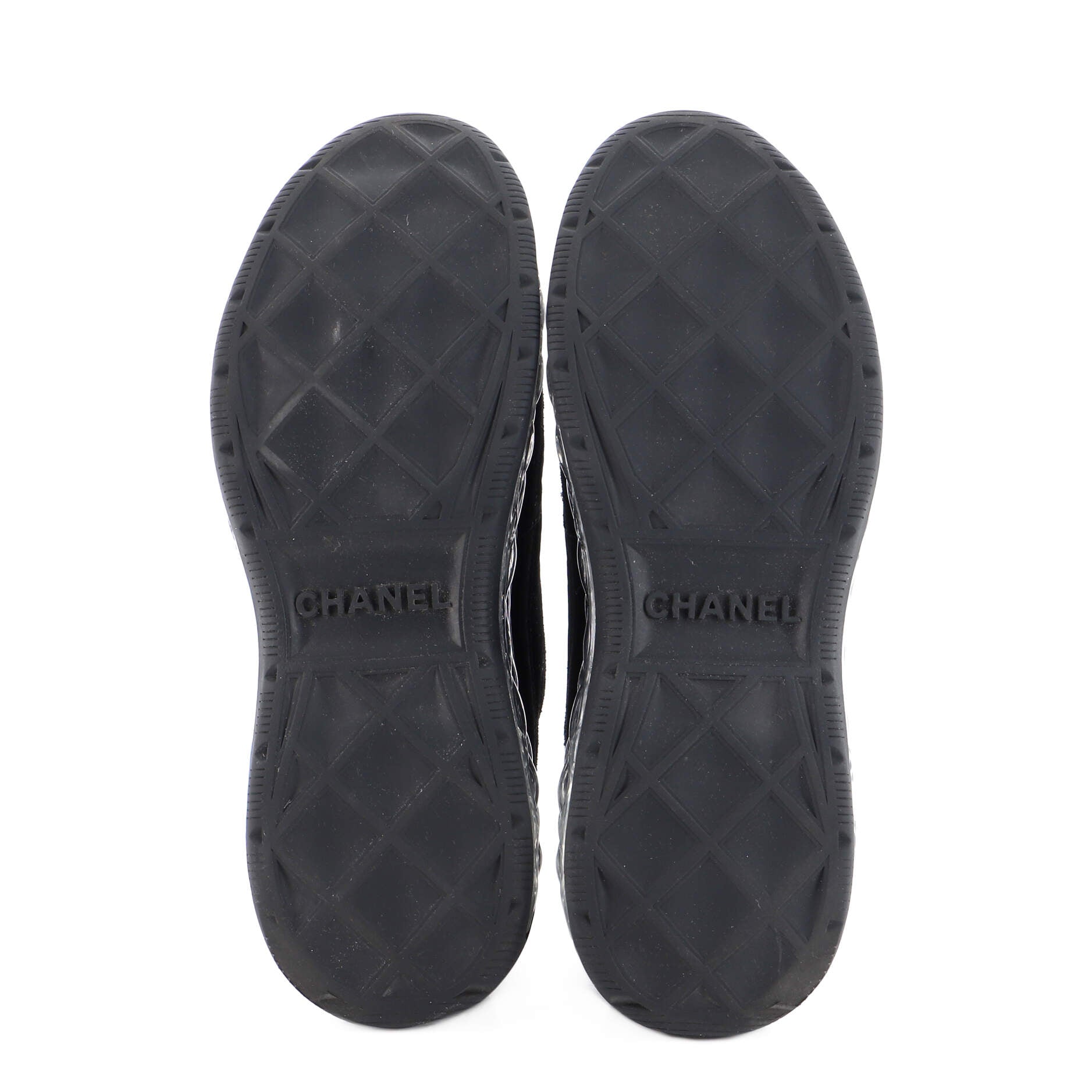 Women's CC Cap Toe Logo Sneakers Suede and Mixed Fibers