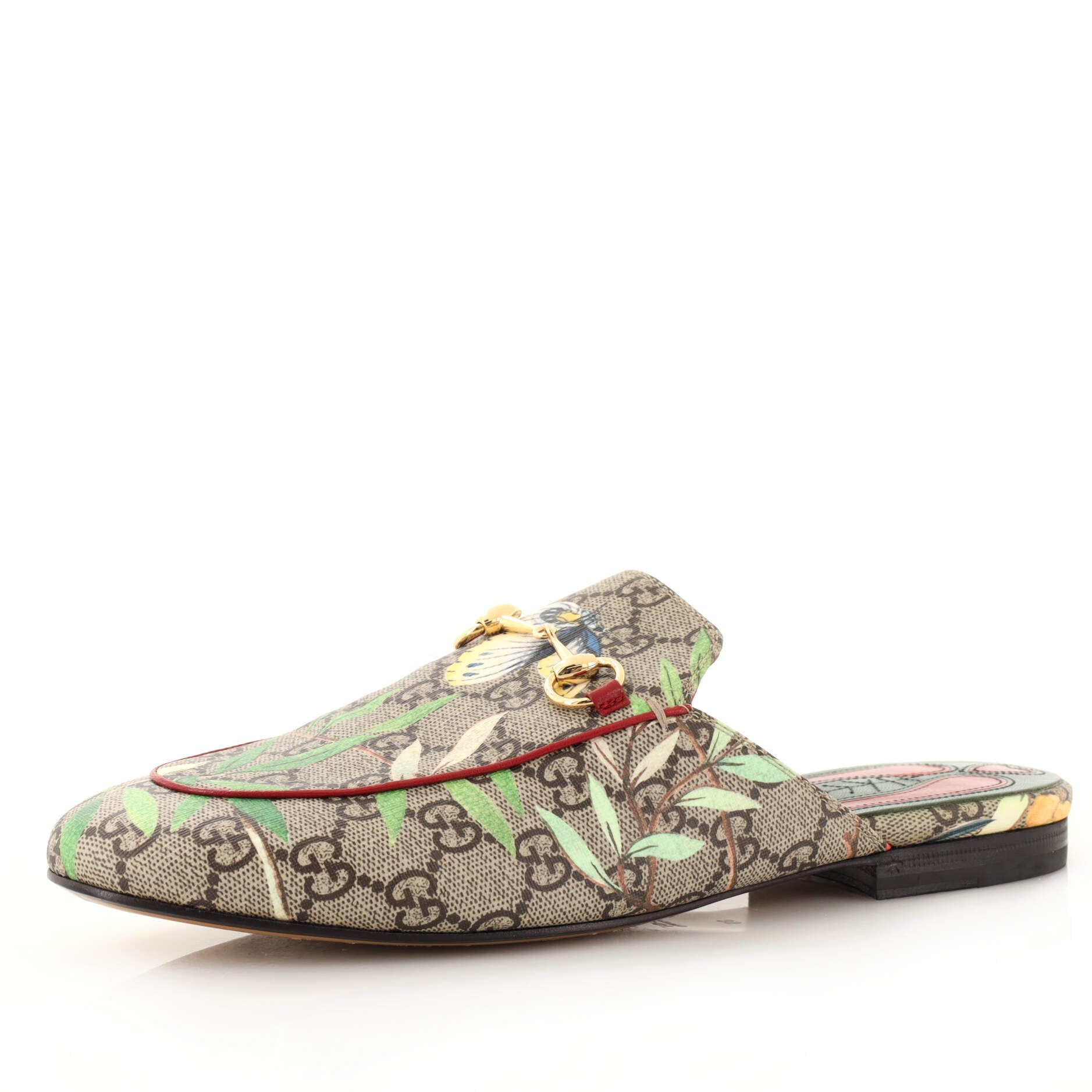 Women's Princetown Mules Printed GG Coated Canvas
